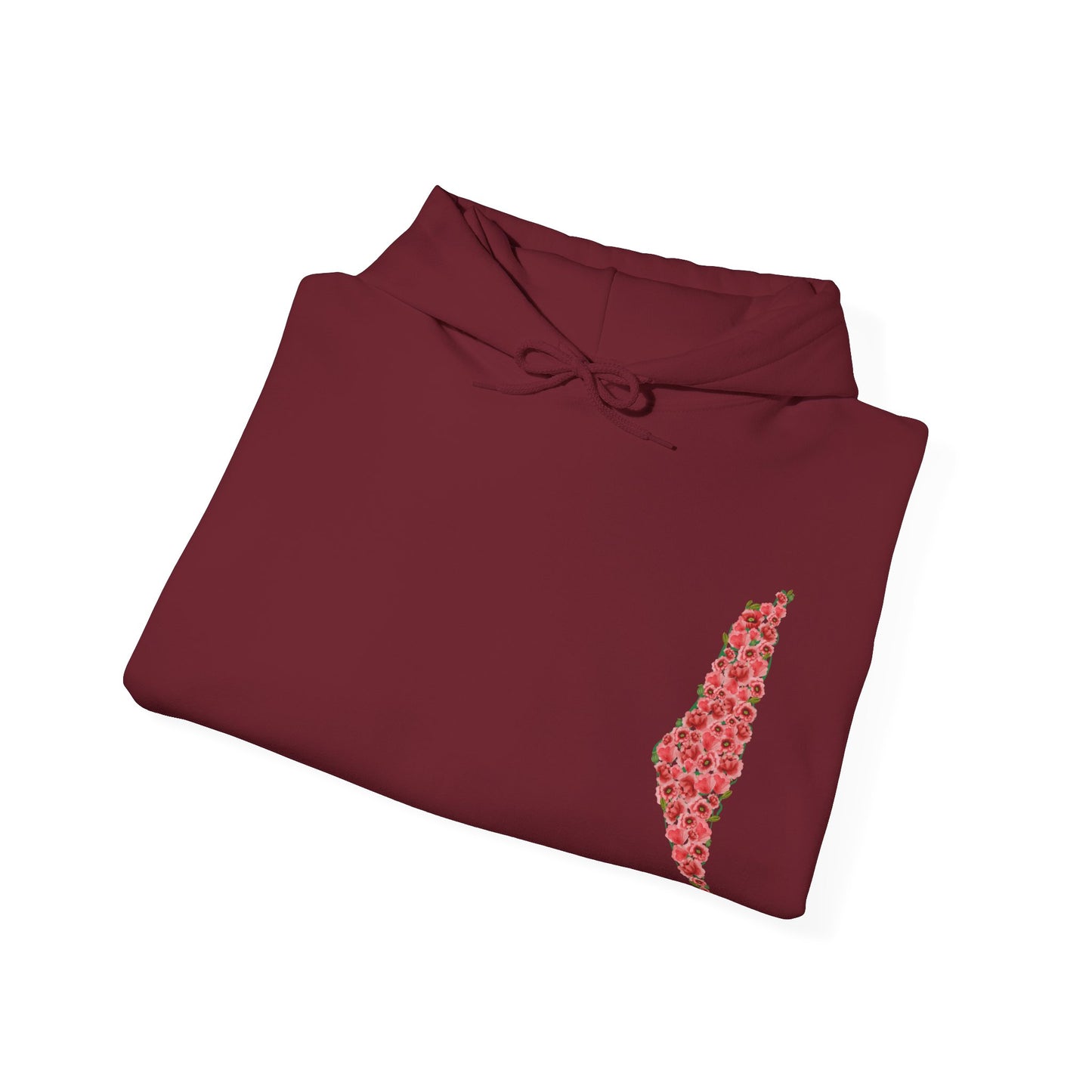 Palestine Floral Heavy Blend Hooded Sweatshirt