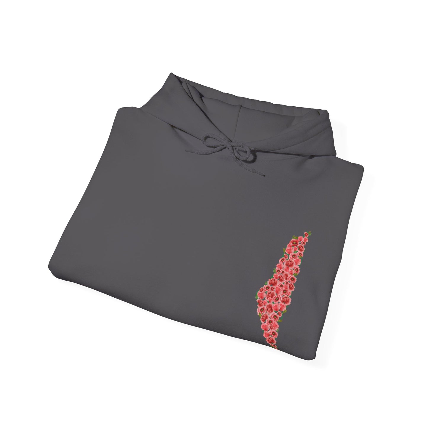 Palestine Floral Heavy Blend Hooded Sweatshirt