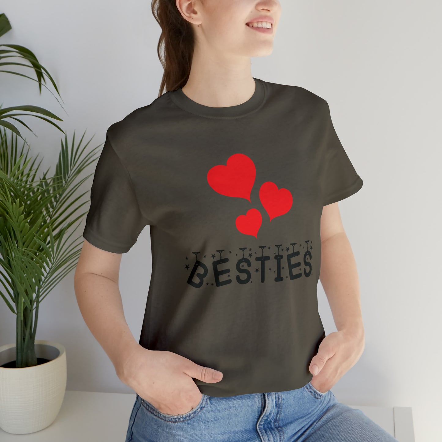 Besties Jersey Short Sleeve Tee