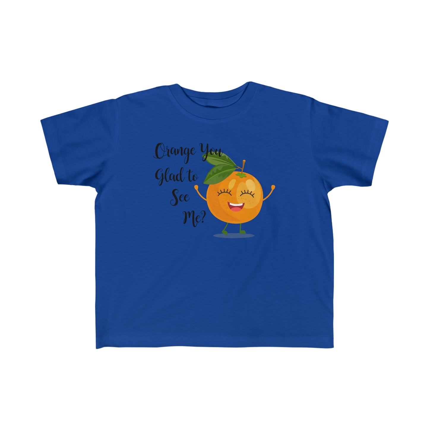 Kids Orange Glad to se me Fine Jersey Tee