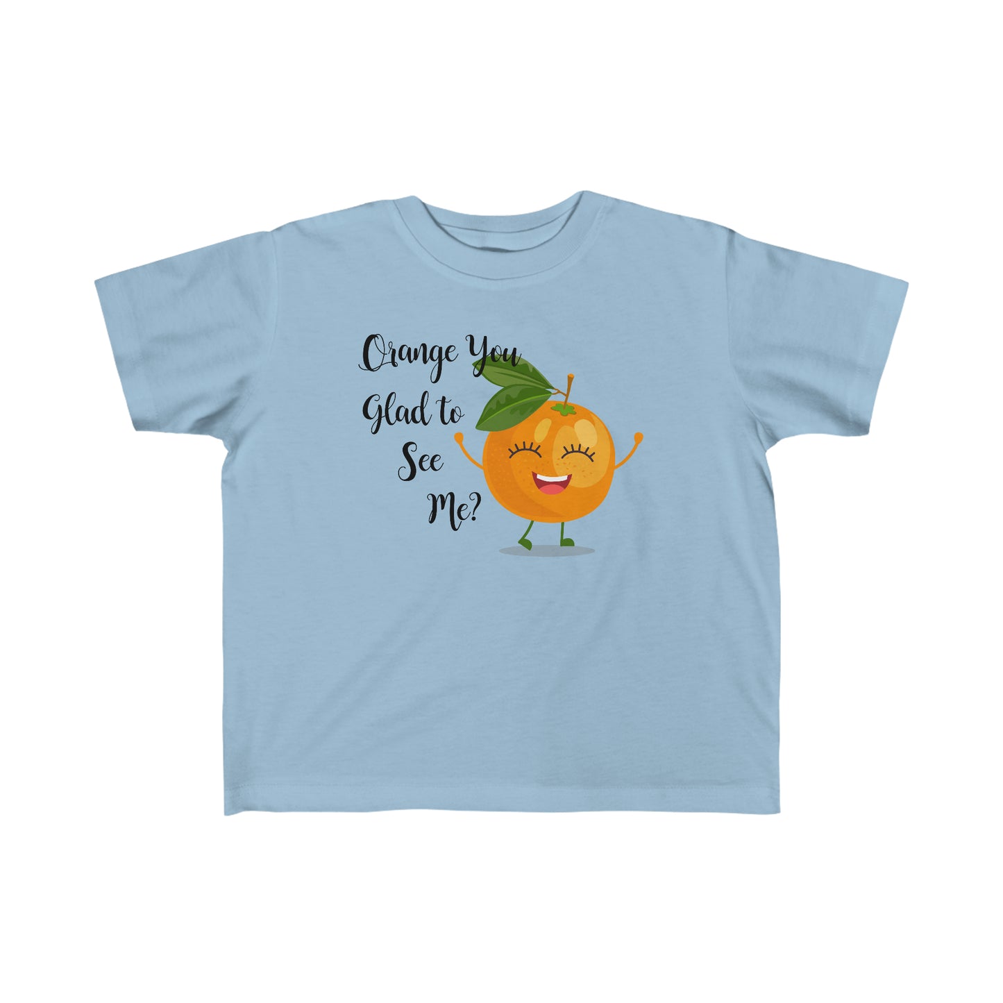 Kids Orange Glad to se me Fine Jersey Tee