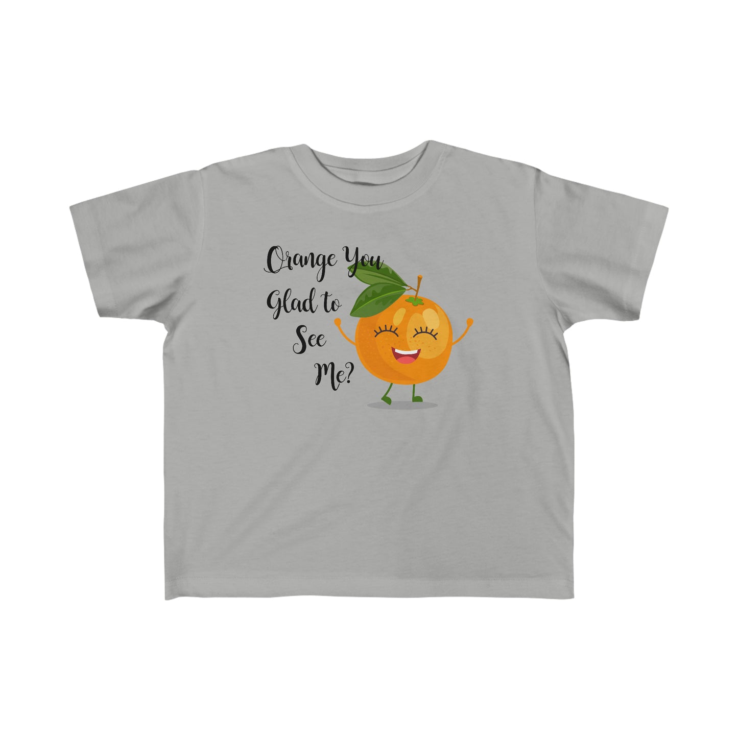 Kids Orange Glad to se me Fine Jersey Tee