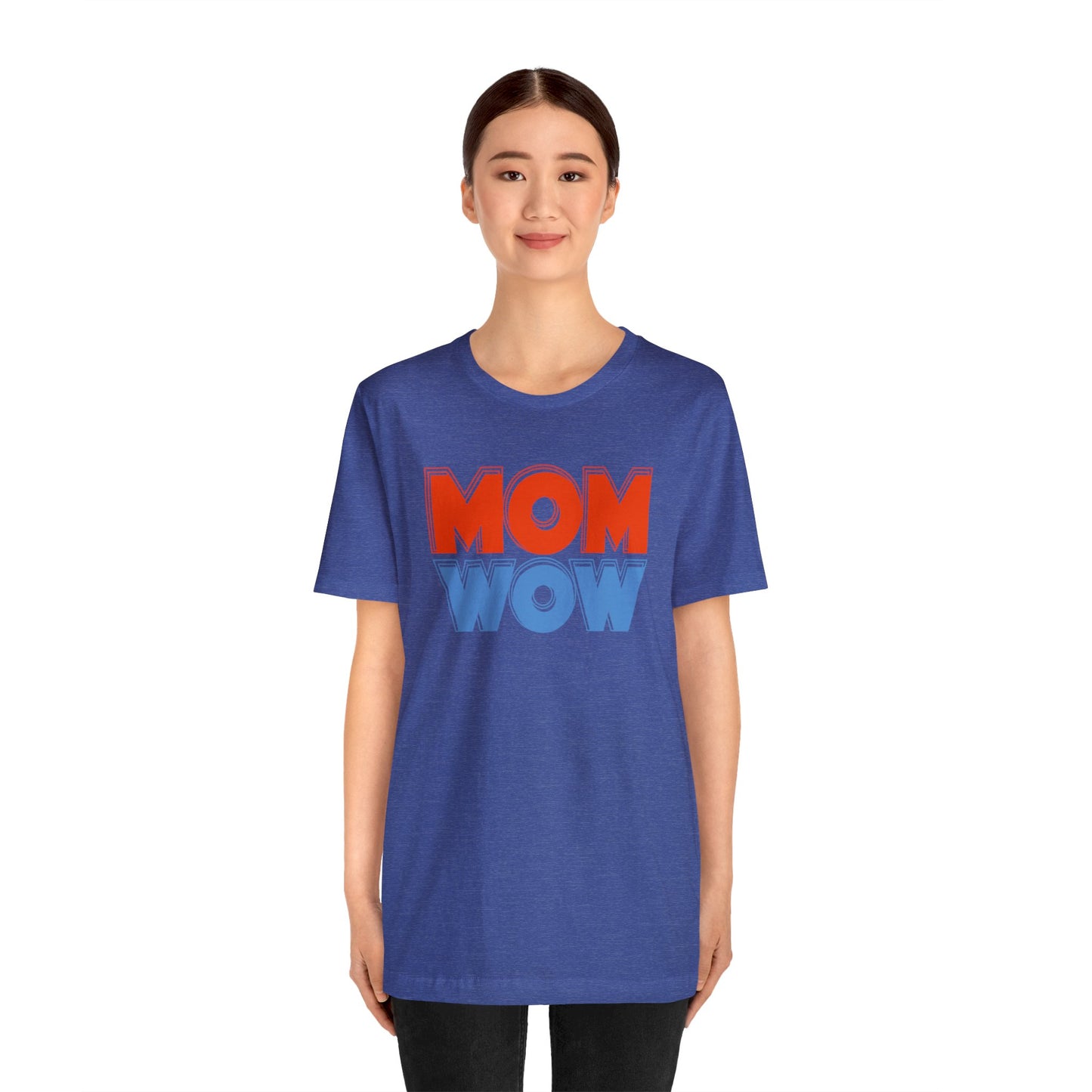 Mom wow Jersey Short Sleeve Tee
