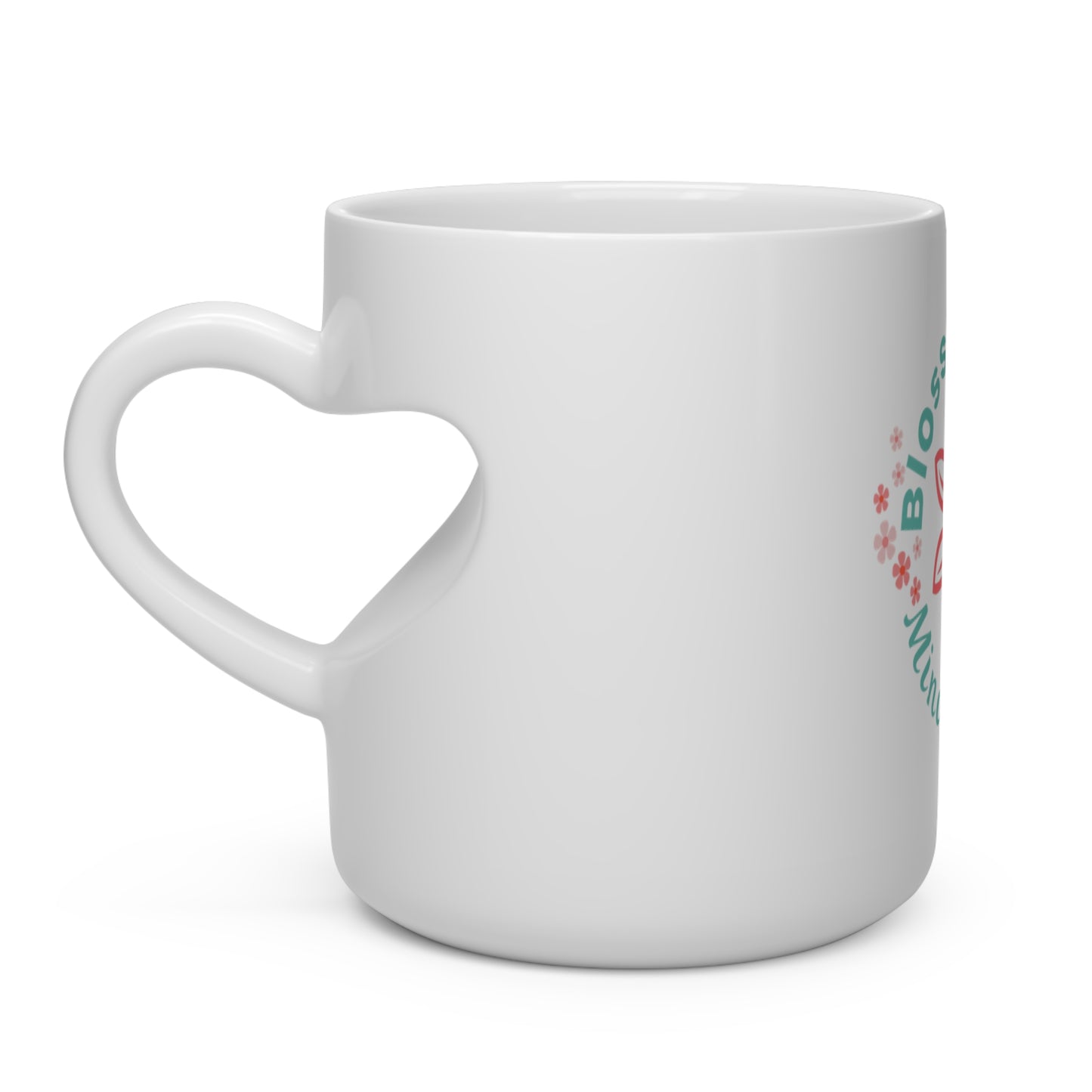 Heart Shape Mug, Mind Bloom