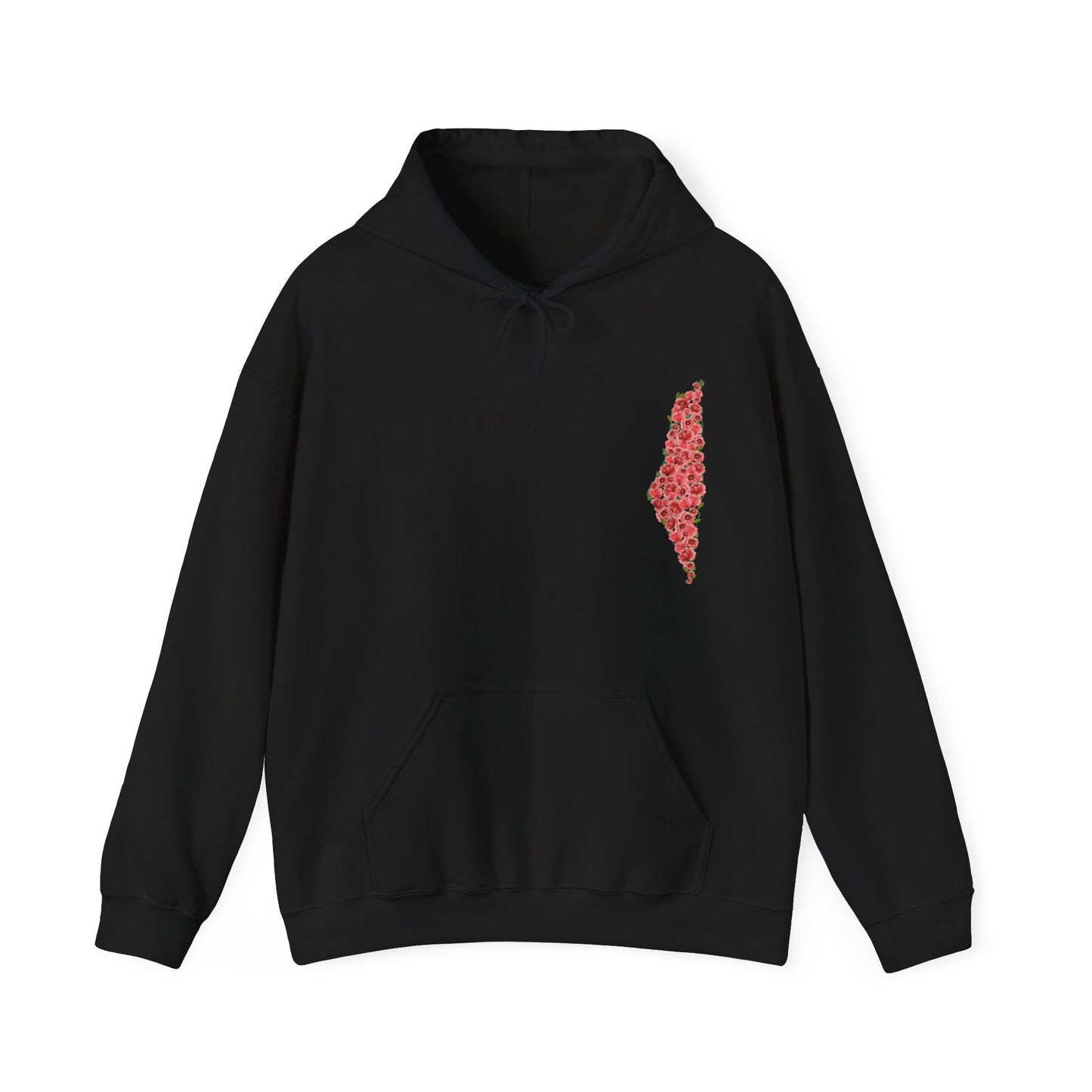 Palestine Floral Heavy Blend Hooded Sweatshirt