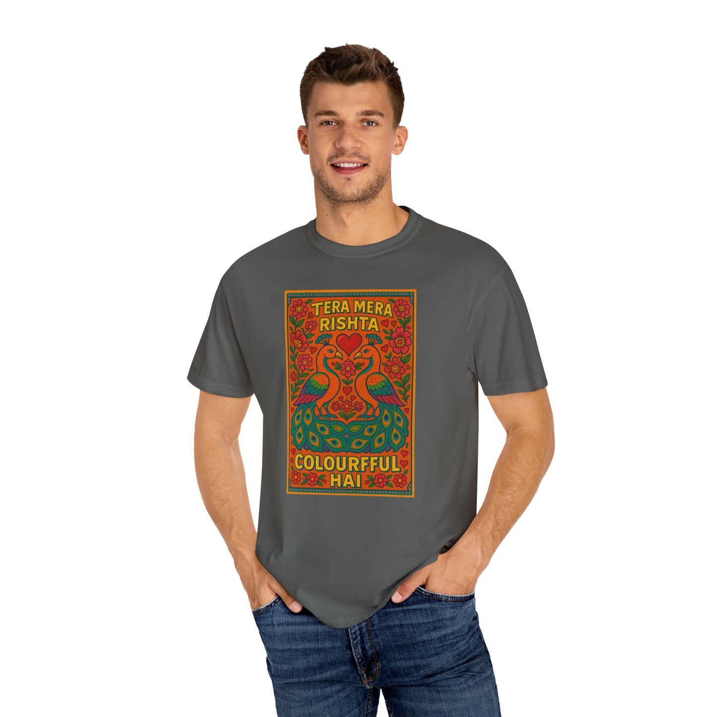 Tera Mera Rishta T-Shirt, Unisex Graphic Tee, Casual Wear, Festive Gift, Ethnic Design, Summer Top