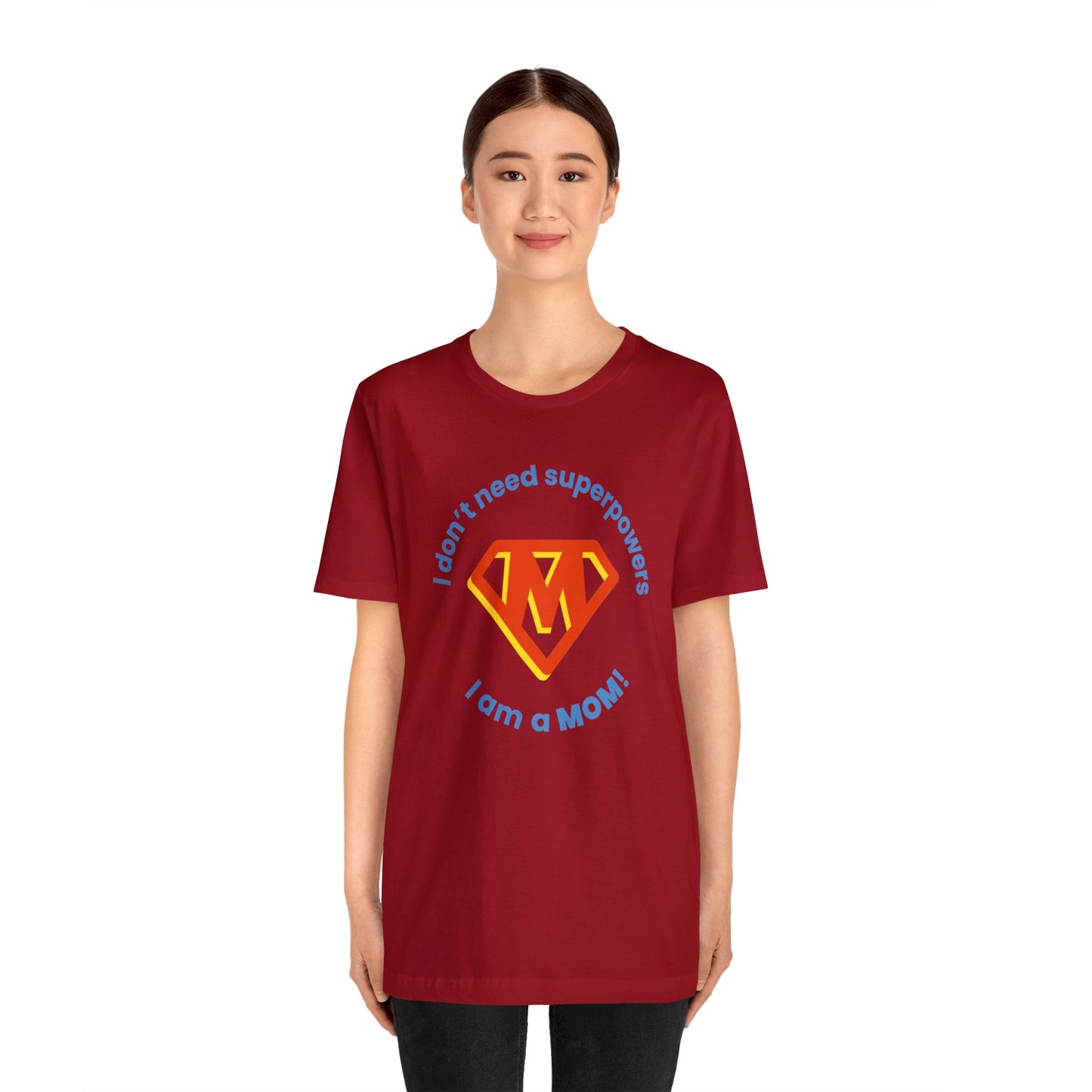 Mom M Jersey Short Sleeve Tee