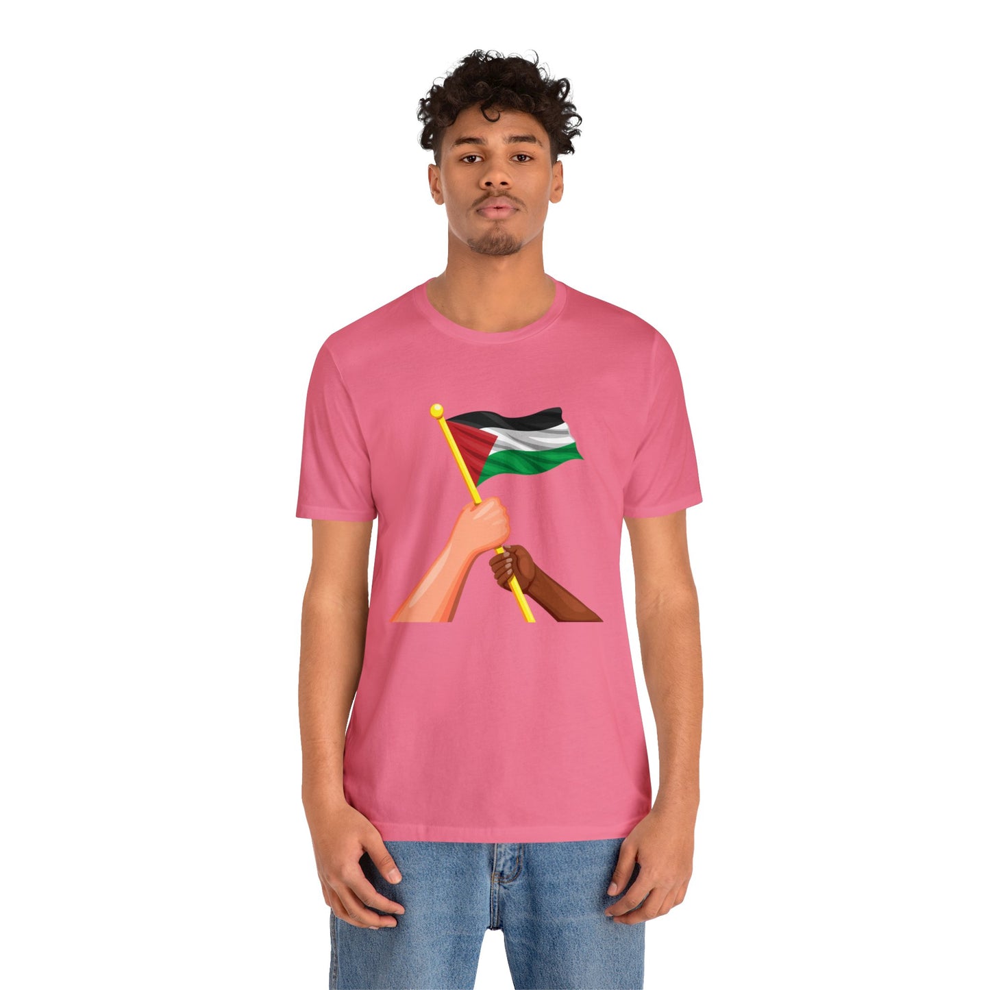 Support Palestine Unisex Jersey Short Sleeve Tee