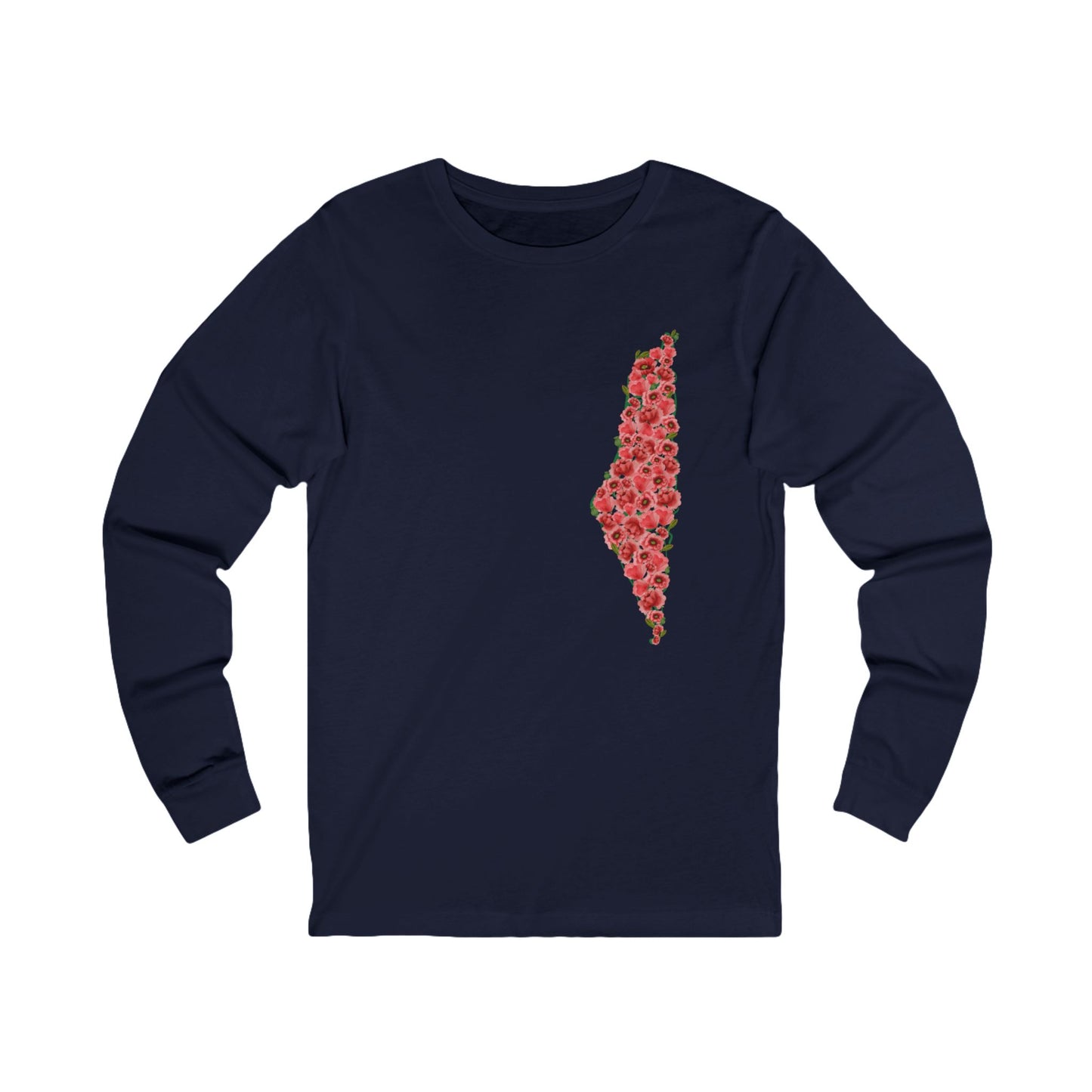 Palestine Floral Long Sleeve Tee