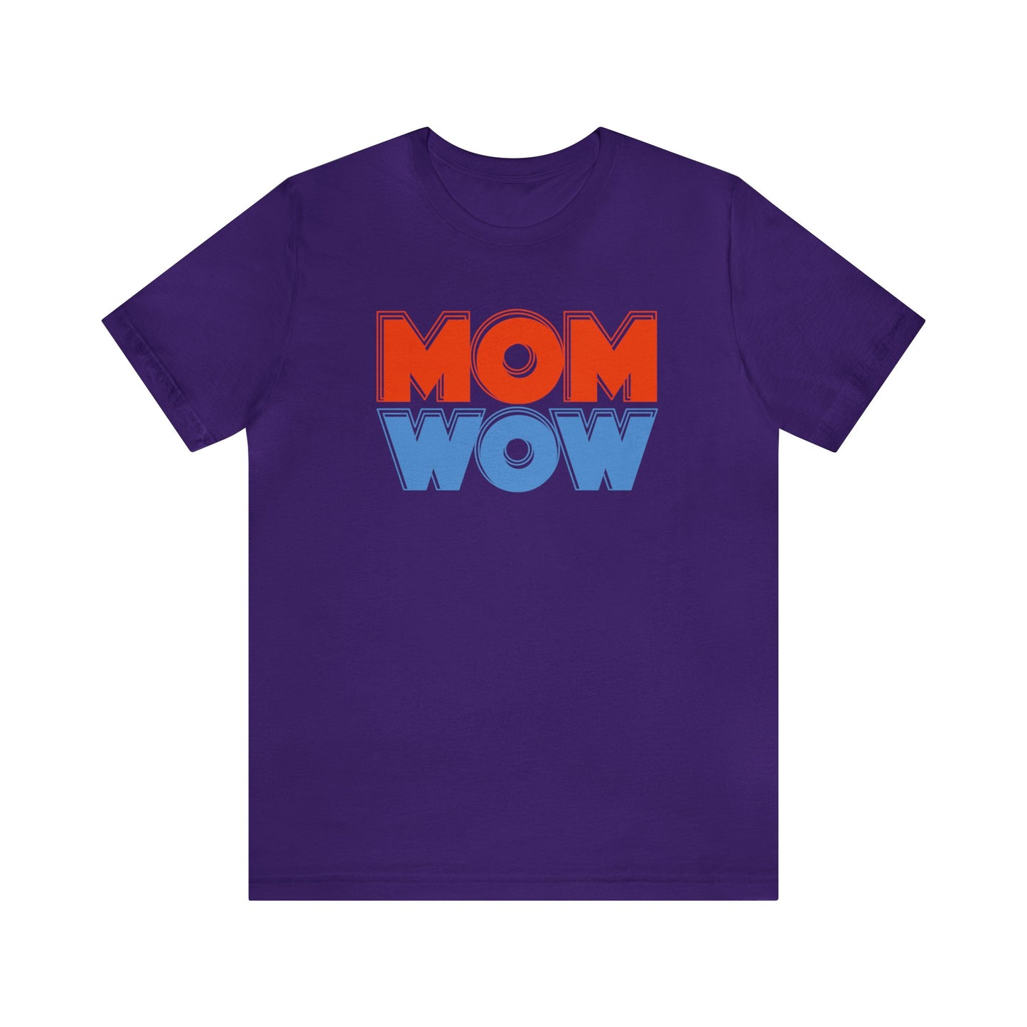 Mom wow Jersey Short Sleeve Tee