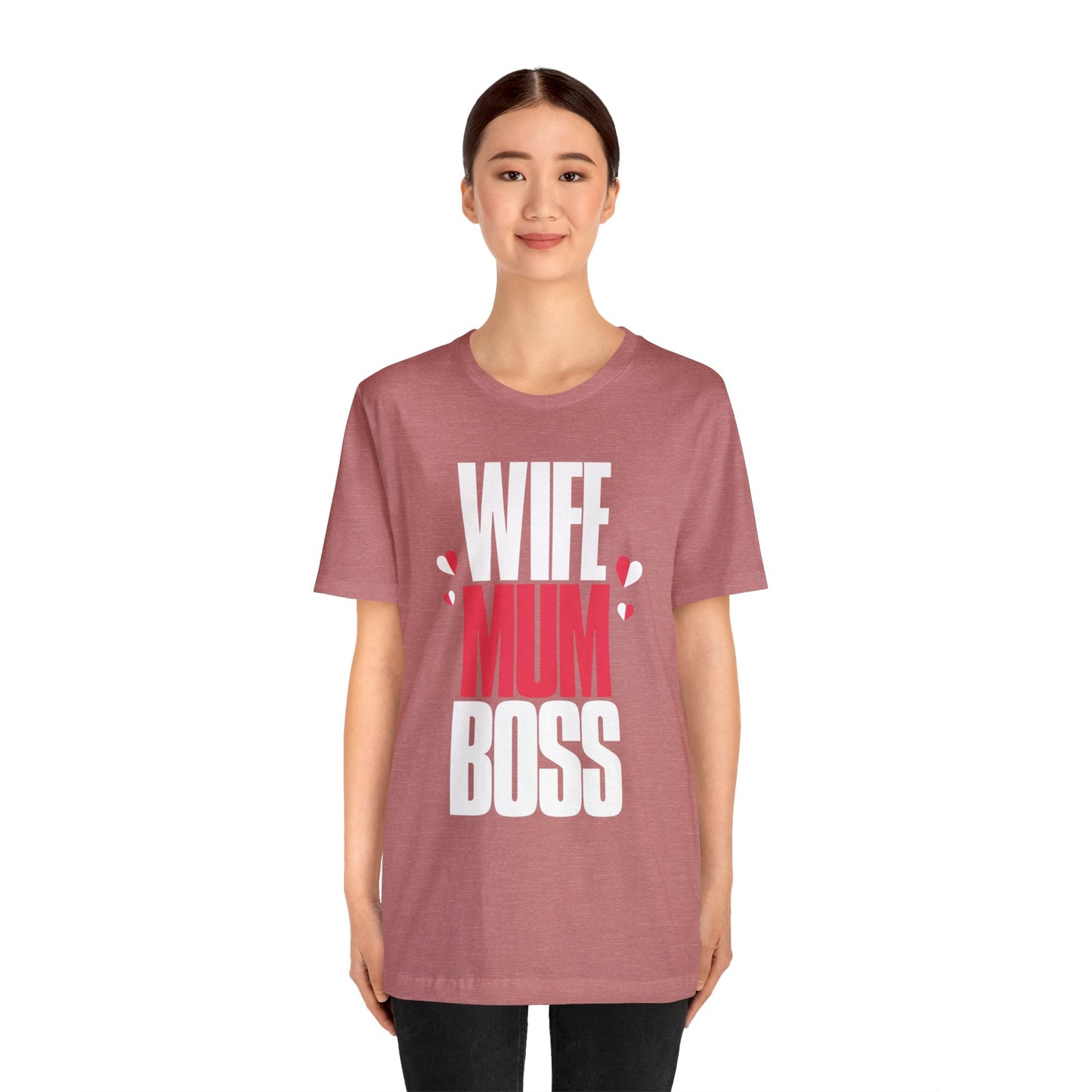 Wife mum boss Jersey Short Sleeve Tee