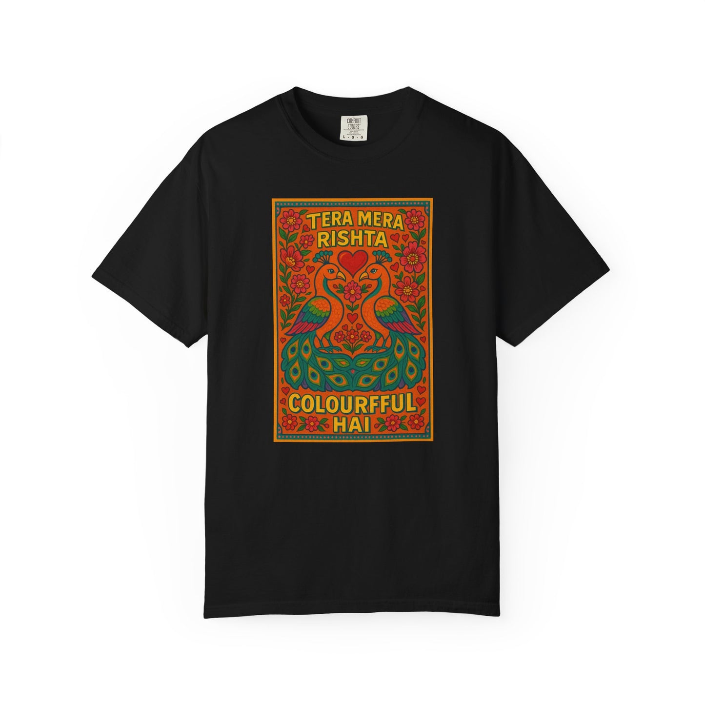 Tera Mera Rishta T-Shirt, Unisex Graphic Tee, Casual Wear, Festive Gift, Ethnic Design, Summer Top