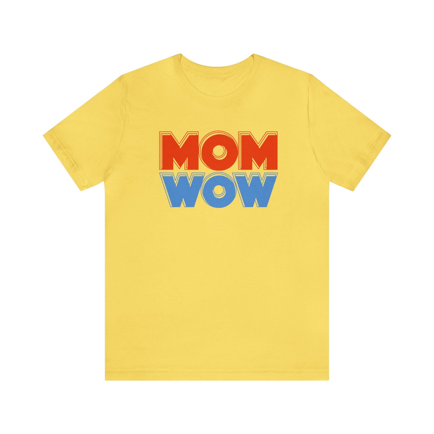 Mom wow Jersey Short Sleeve Tee