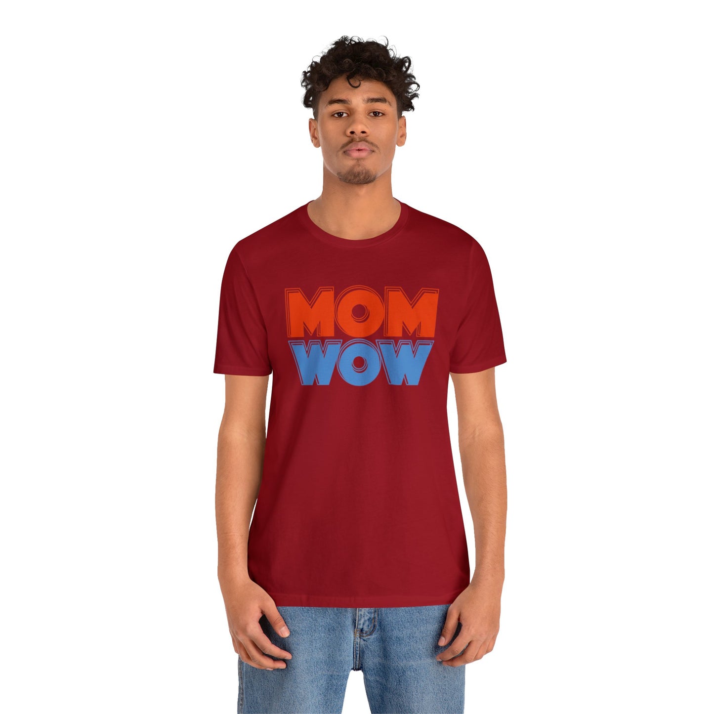 Mom wow Jersey Short Sleeve Tee
