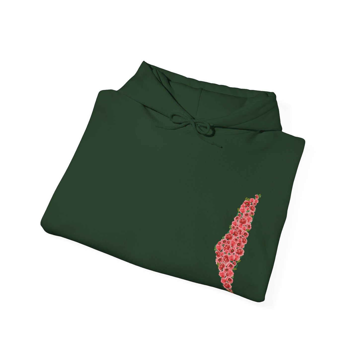 Palestine Floral Heavy Blend Hooded Sweatshirt