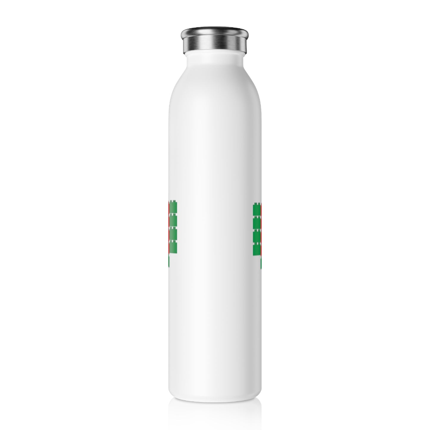 Watermelon Mandala Palestine Slim Water Bottle