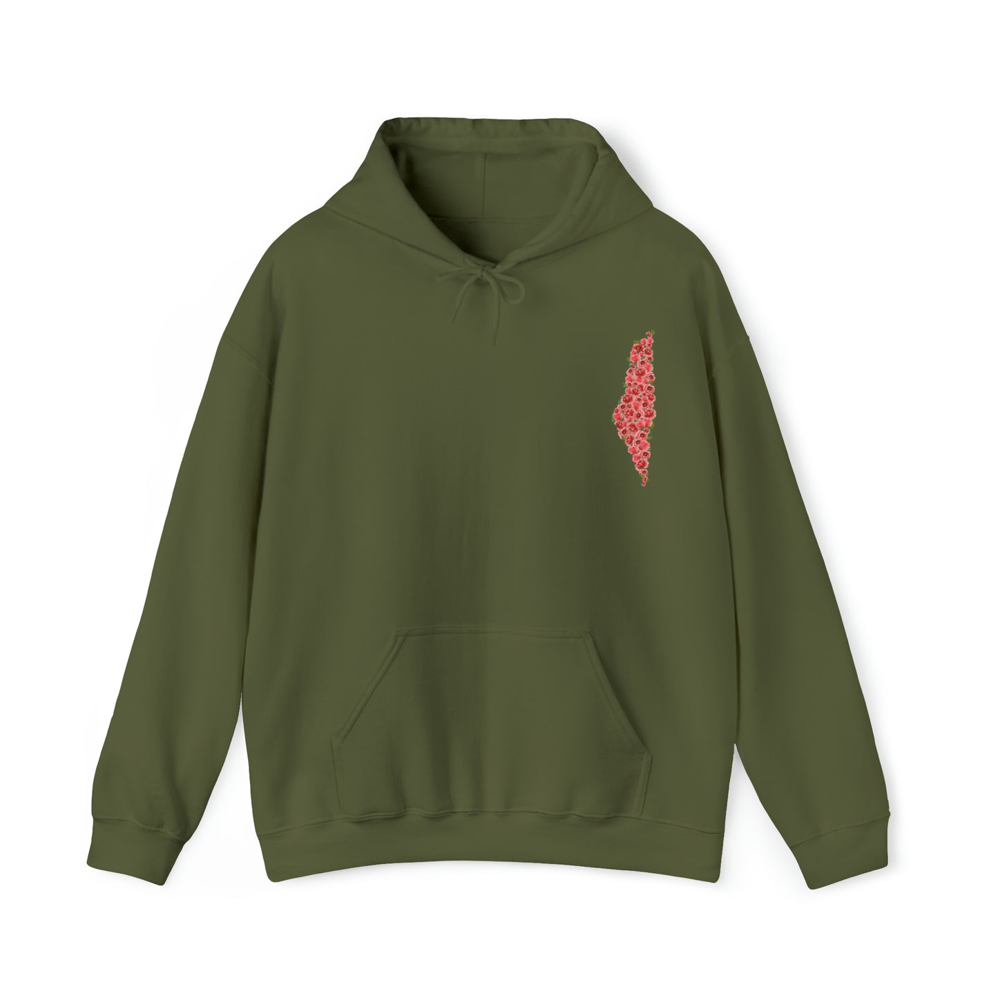 Heavy Blend™ Hooded Sweatshirt palestine floral womens design