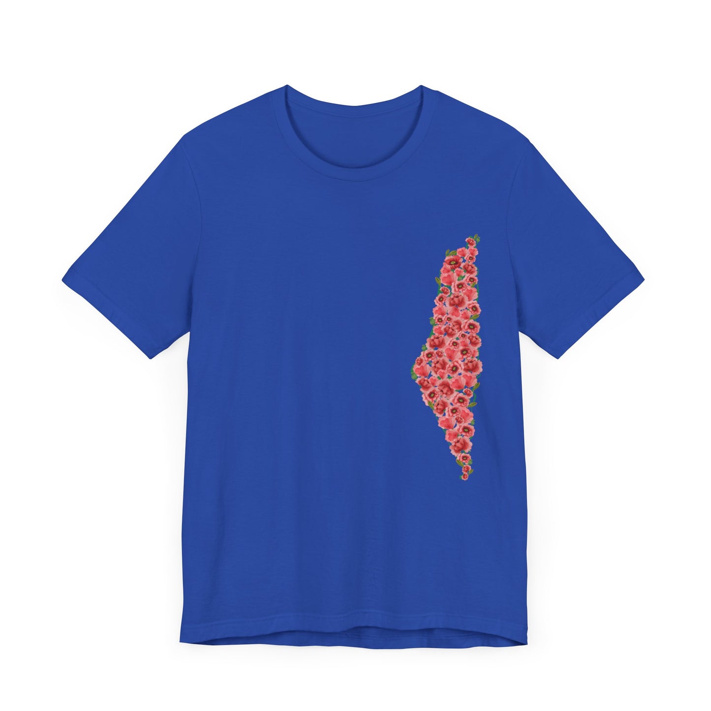 Palestine Floral Jersey Short Sleeve Shirt