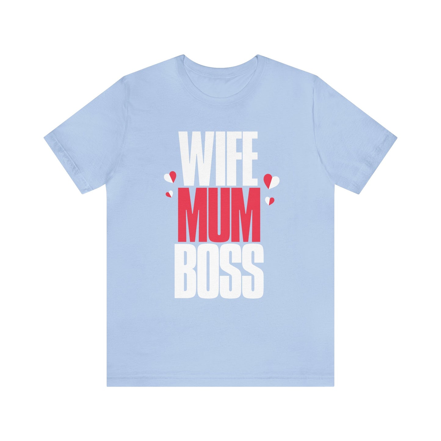 Wife mum boss Jersey Short Sleeve Tee