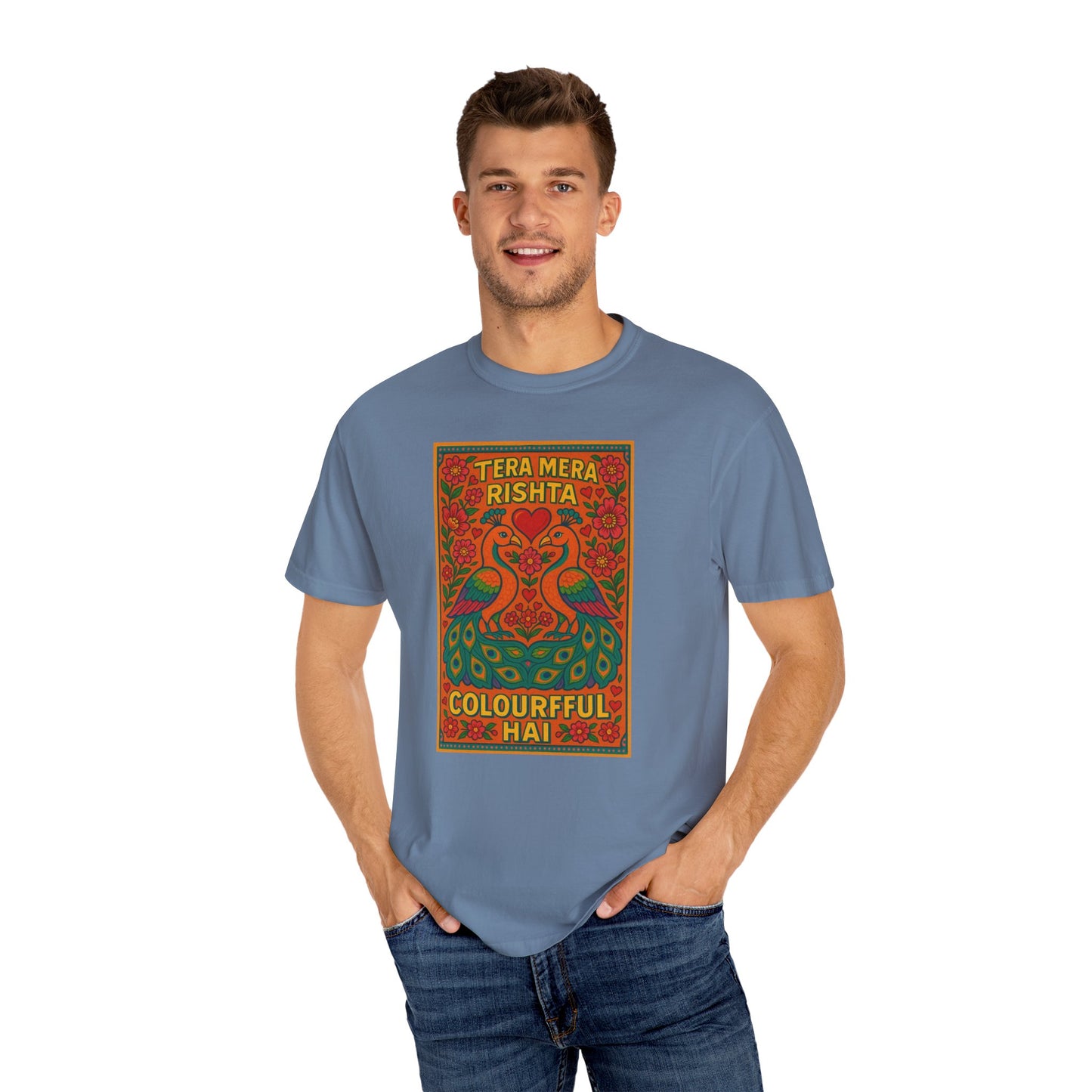 Tera Mera Rishta T-Shirt, Unisex Graphic Tee, Casual Wear, Festive Gift, Ethnic Design, Summer Top
