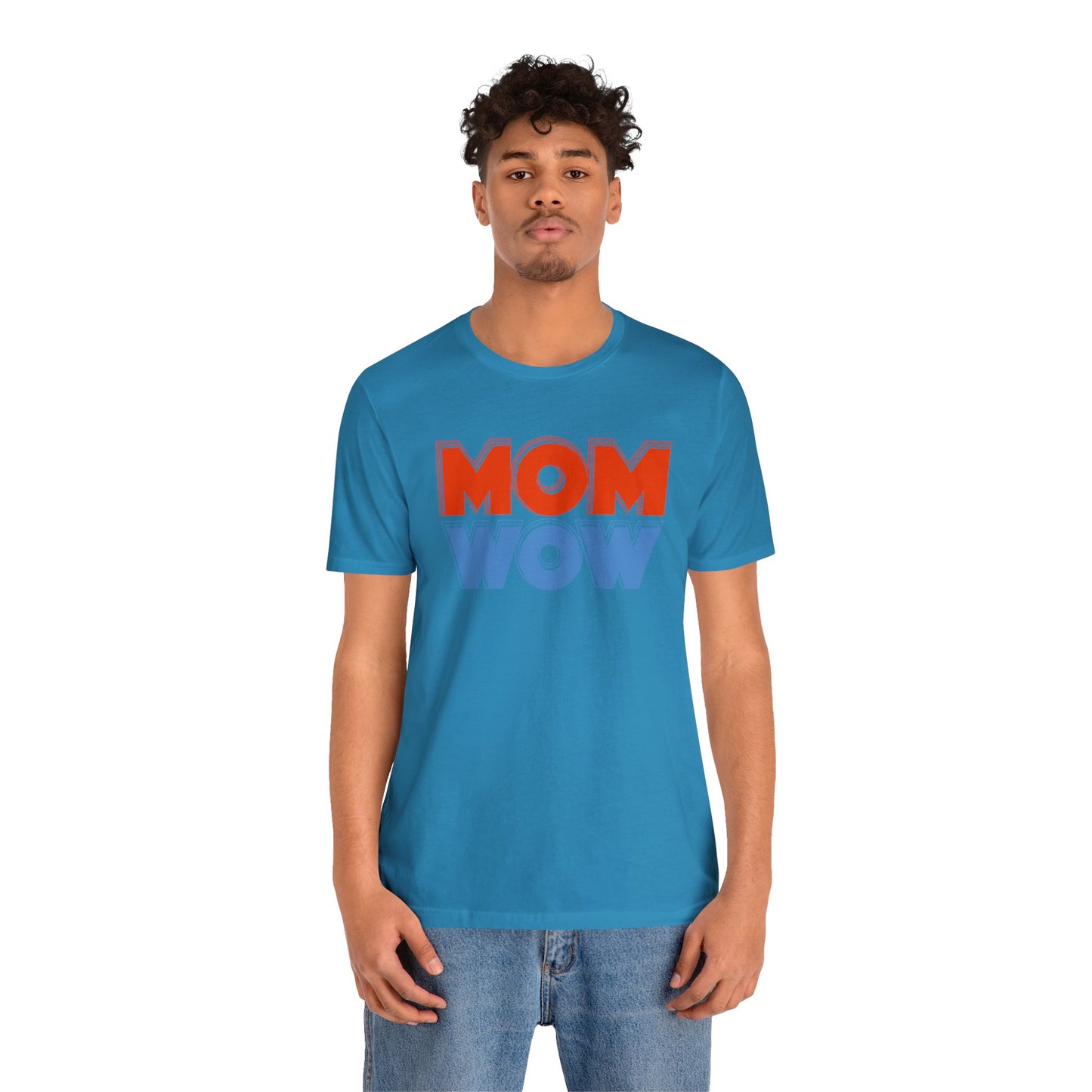 Mom wow Jersey Short Sleeve Tee
