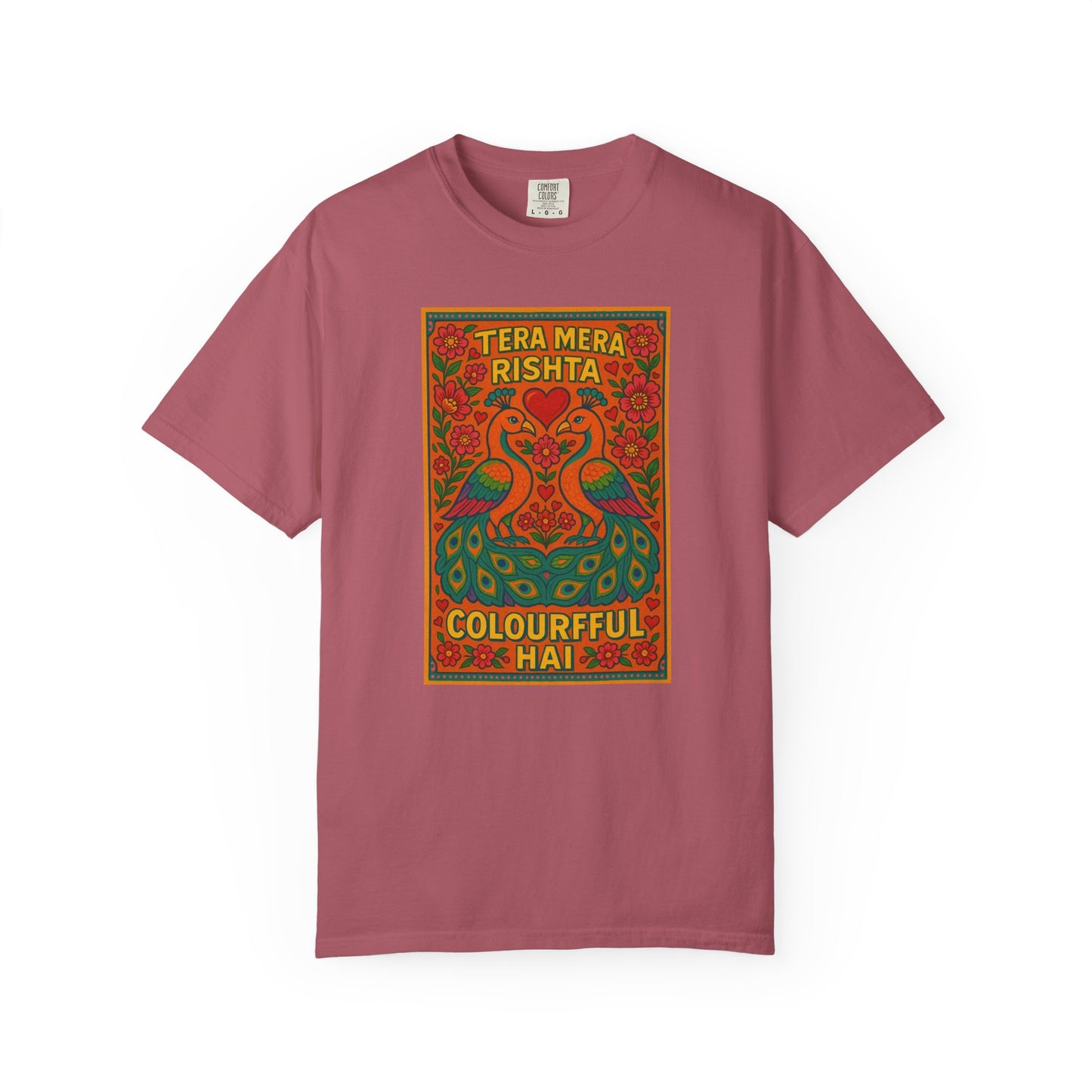 Tera Mera Rishta T-Shirt, Unisex Graphic Tee, Casual Wear, Festive Gift, Ethnic Design, Summer Top