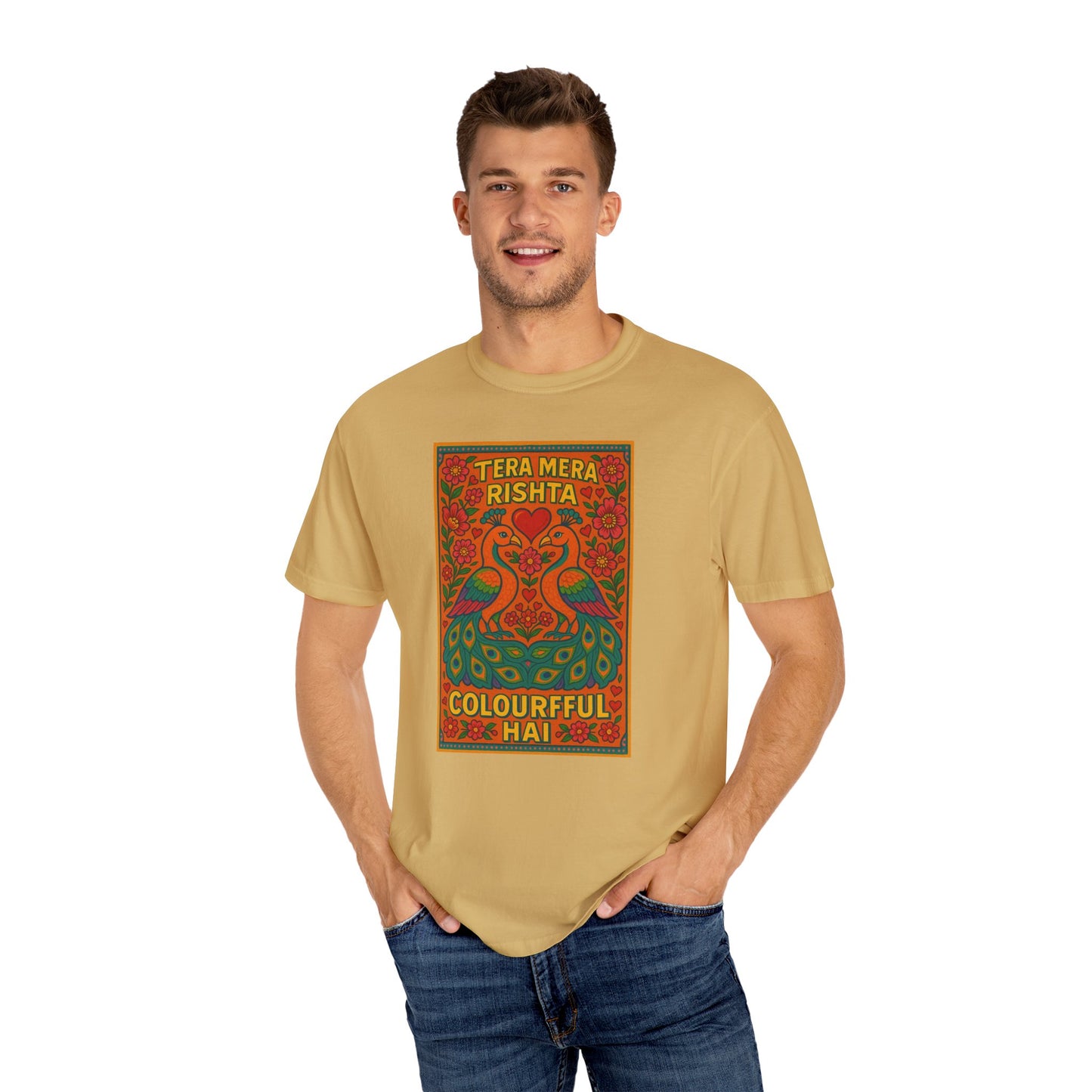 Tera Mera Rishta T-Shirt, Unisex Graphic Tee, Casual Wear, Festive Gift, Ethnic Design, Summer Top