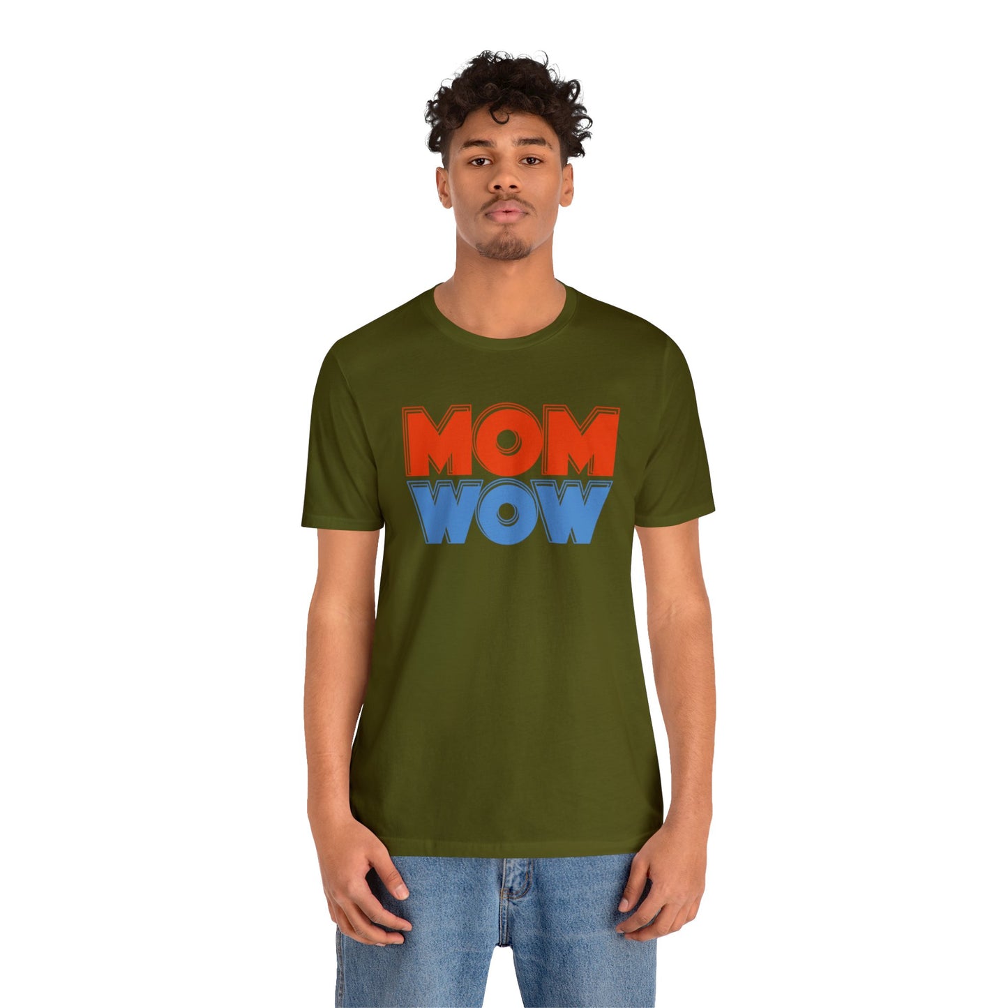 Mom wow Jersey Short Sleeve Tee