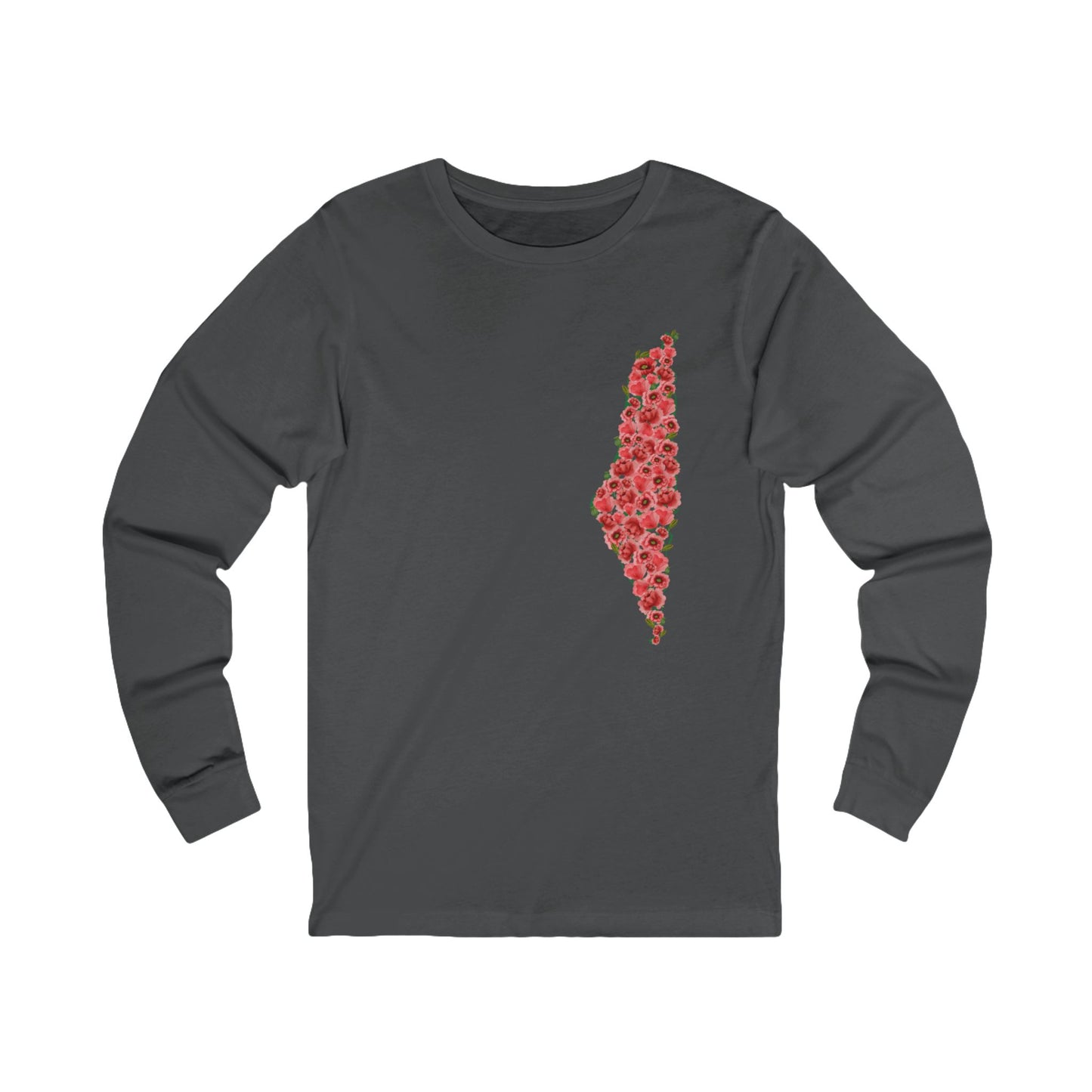 Palestine Floral Long Sleeve Tee