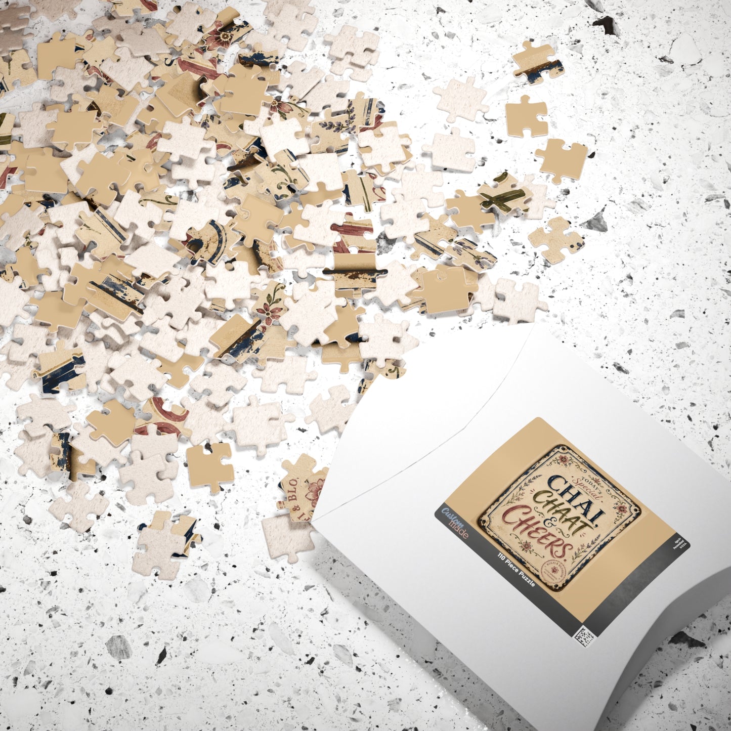 Chai, Chaat & Cheers Vintage Sign Puzzle