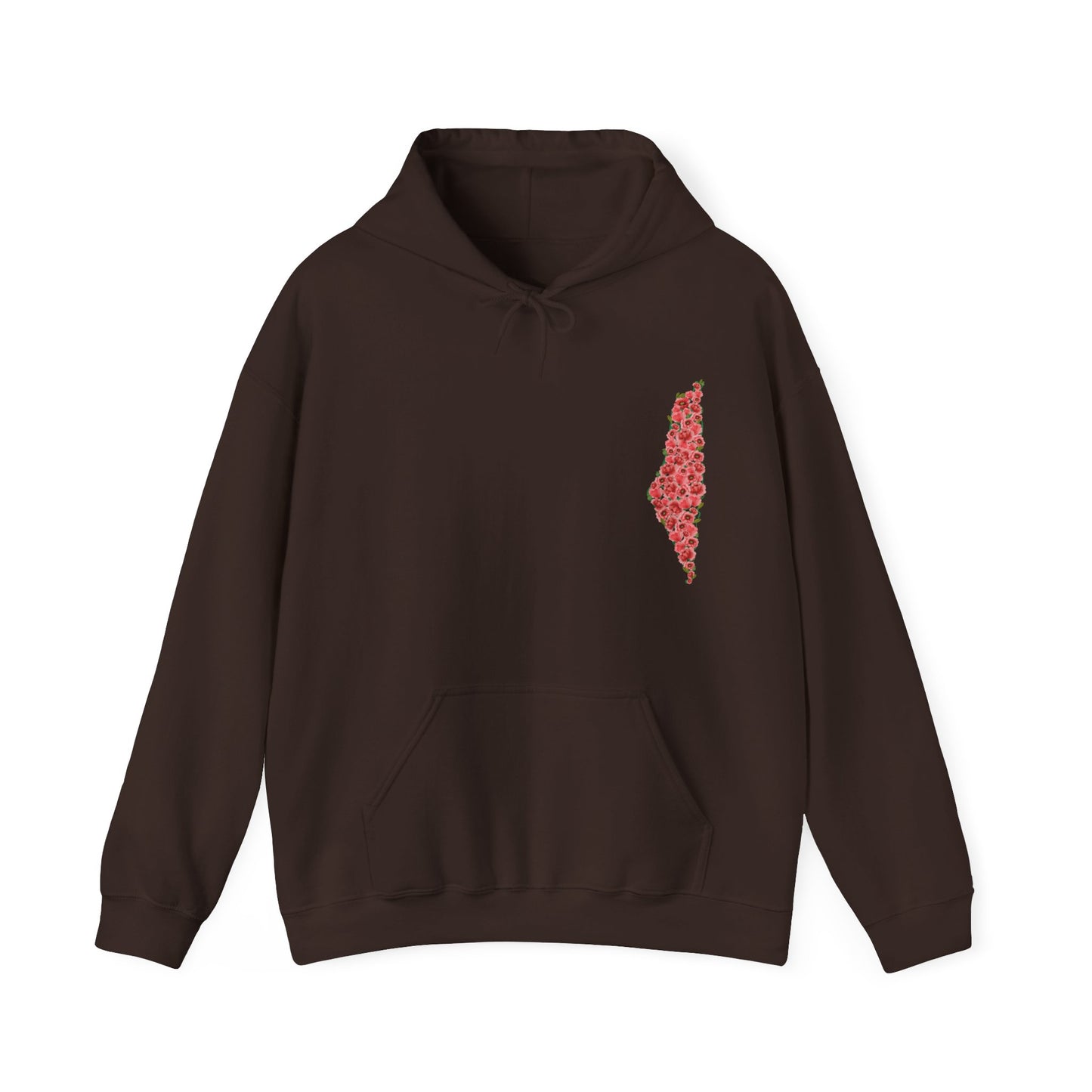 Palestine Floral Heavy Blend Hooded Sweatshirt