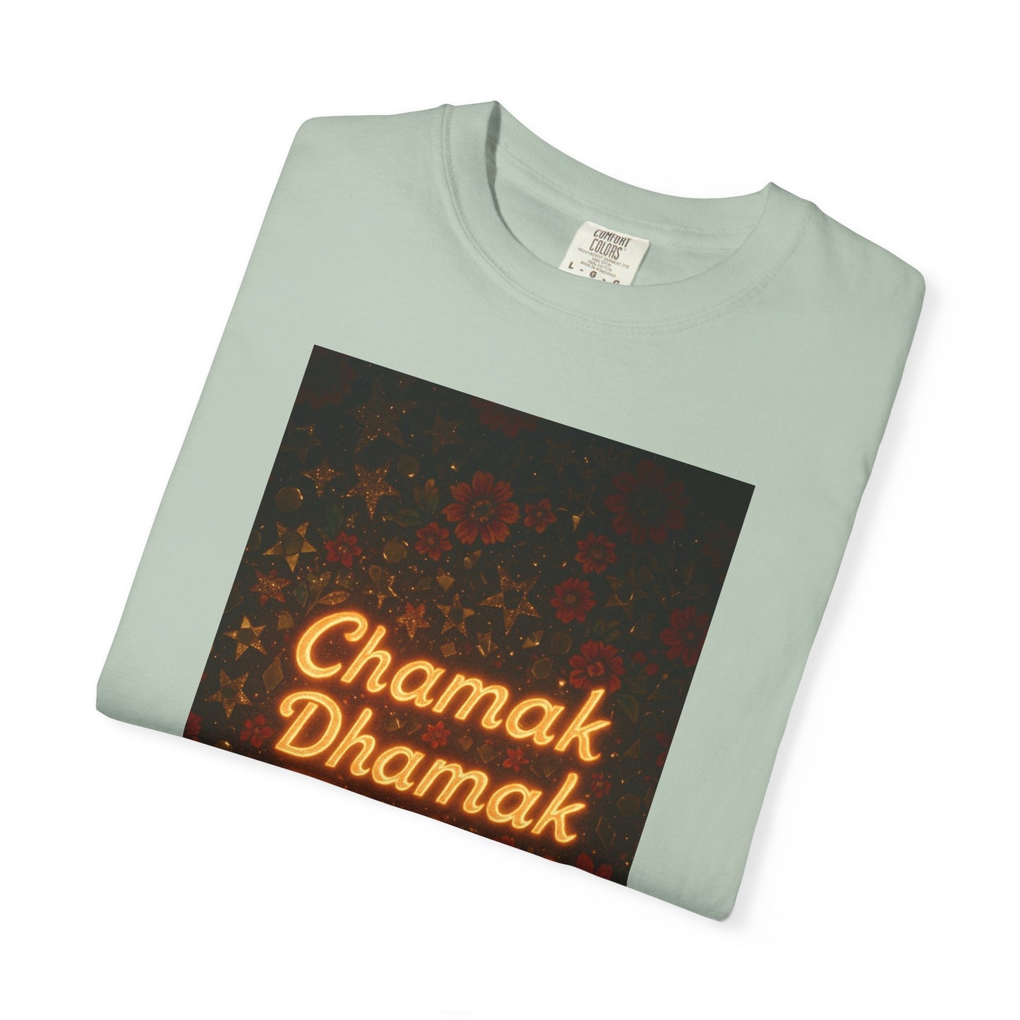 Chamak Dhamak Zindagi T-Shirt | Unisex Garment-Dyed Tee | Perfect for Celebrations, Festivals, Casual Days, and Gifts