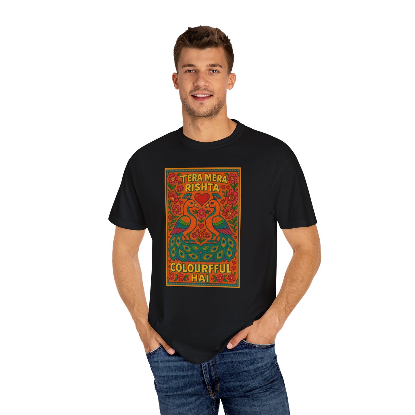 Tera Mera Rishta T-Shirt, Unisex Graphic Tee, Casual Wear, Festive Gift, Ethnic Design, Summer Top