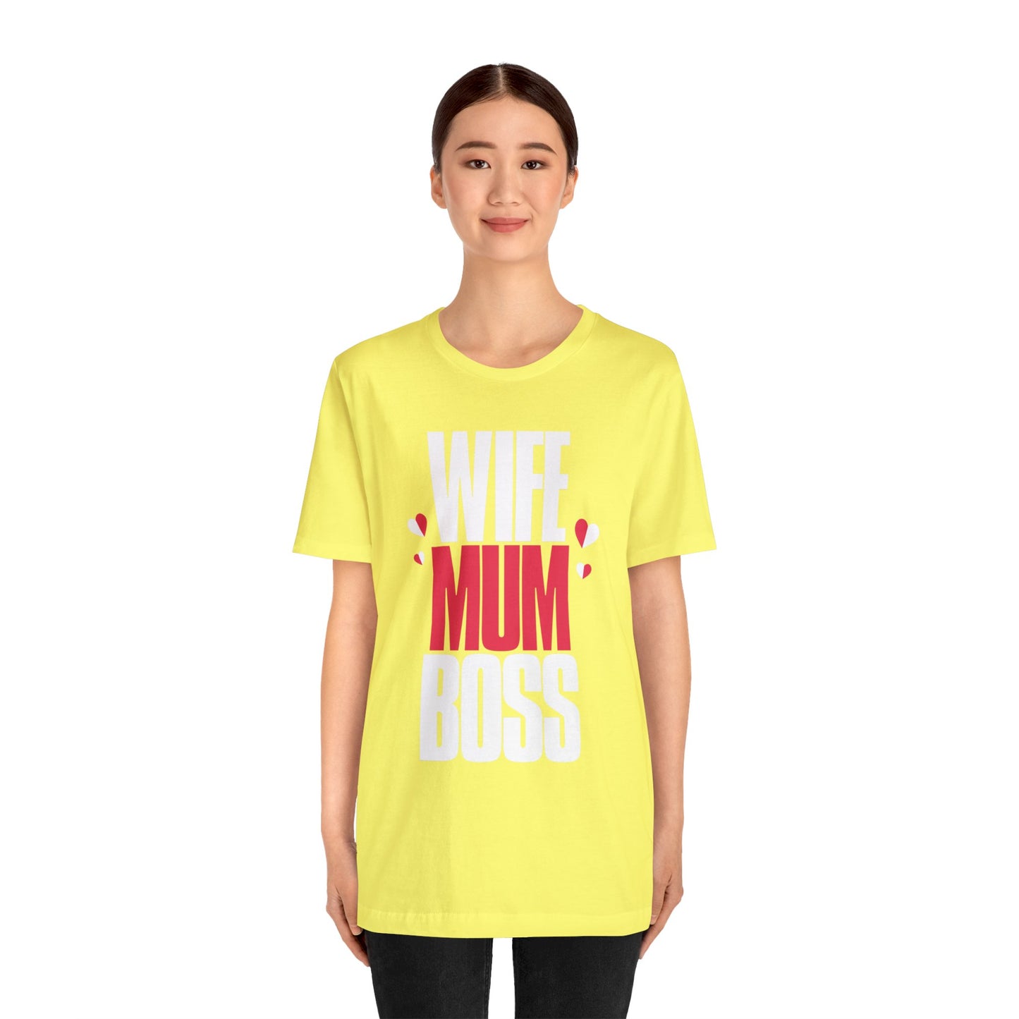 Wife mum boss Jersey Short Sleeve Tee
