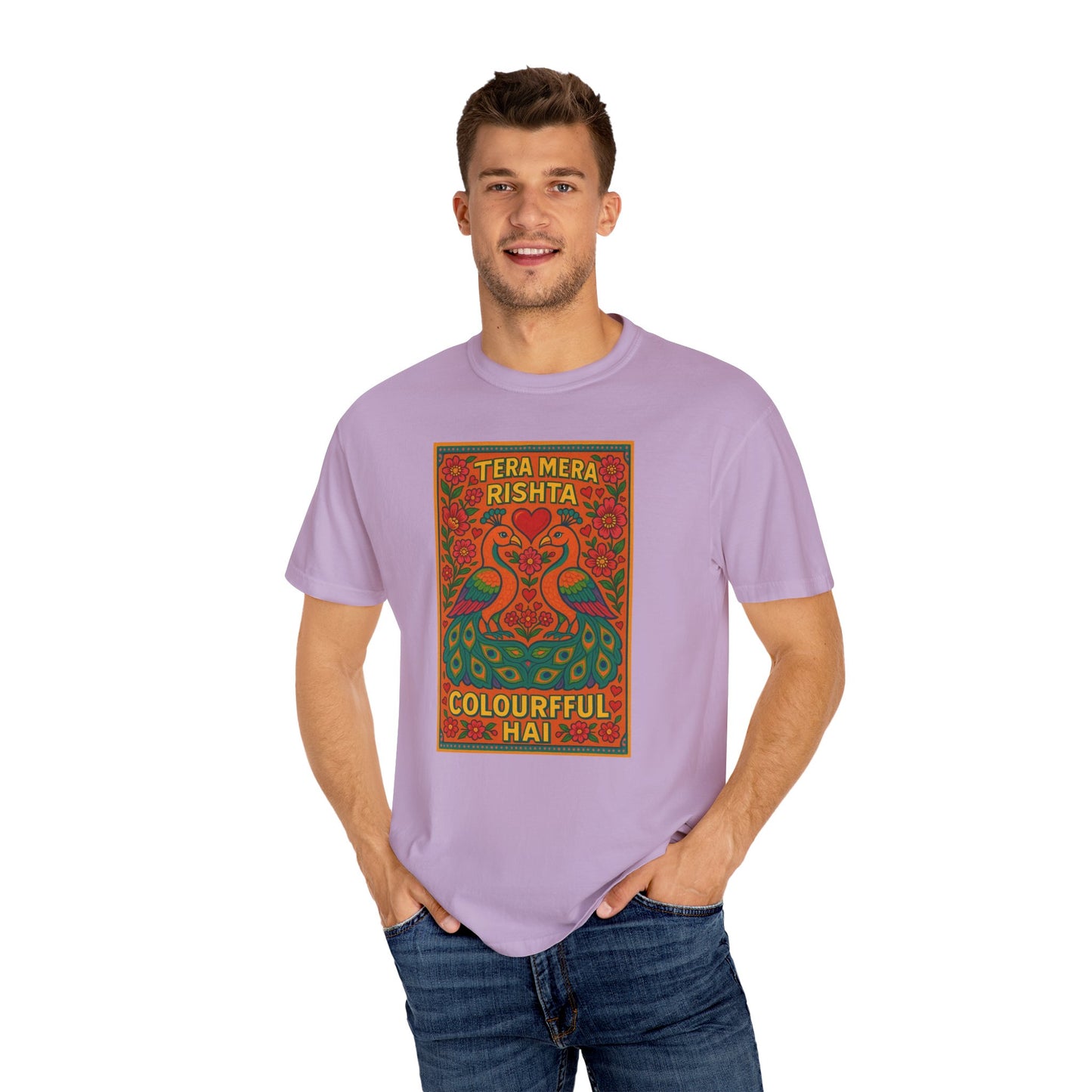 Tera Mera Rishta T-Shirt, Unisex Graphic Tee, Casual Wear, Festive Gift, Ethnic Design, Summer Top