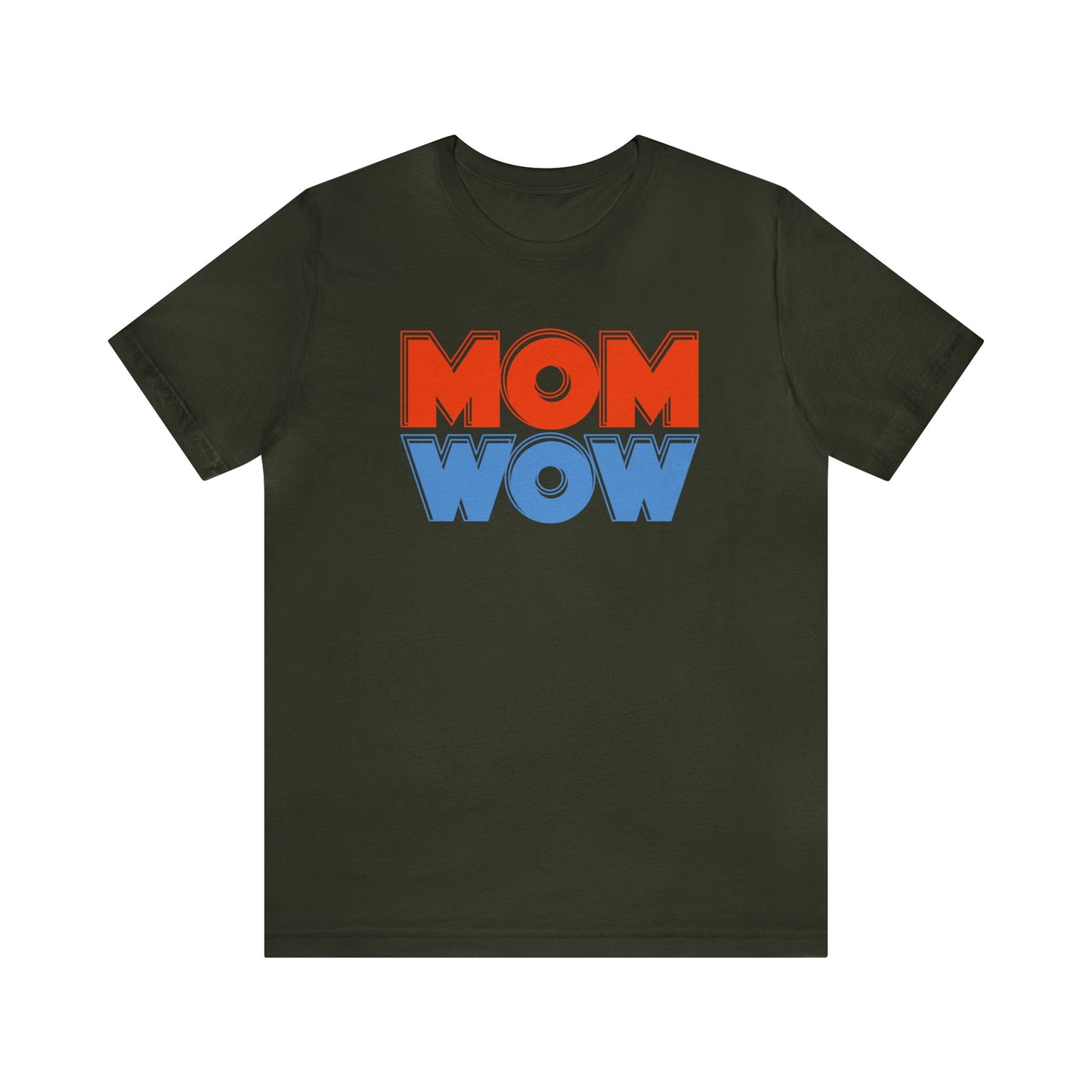 Mom wow Jersey Short Sleeve Tee