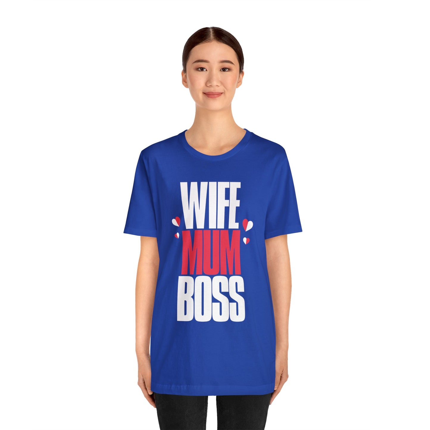 Wife mum boss Jersey Short Sleeve Tee