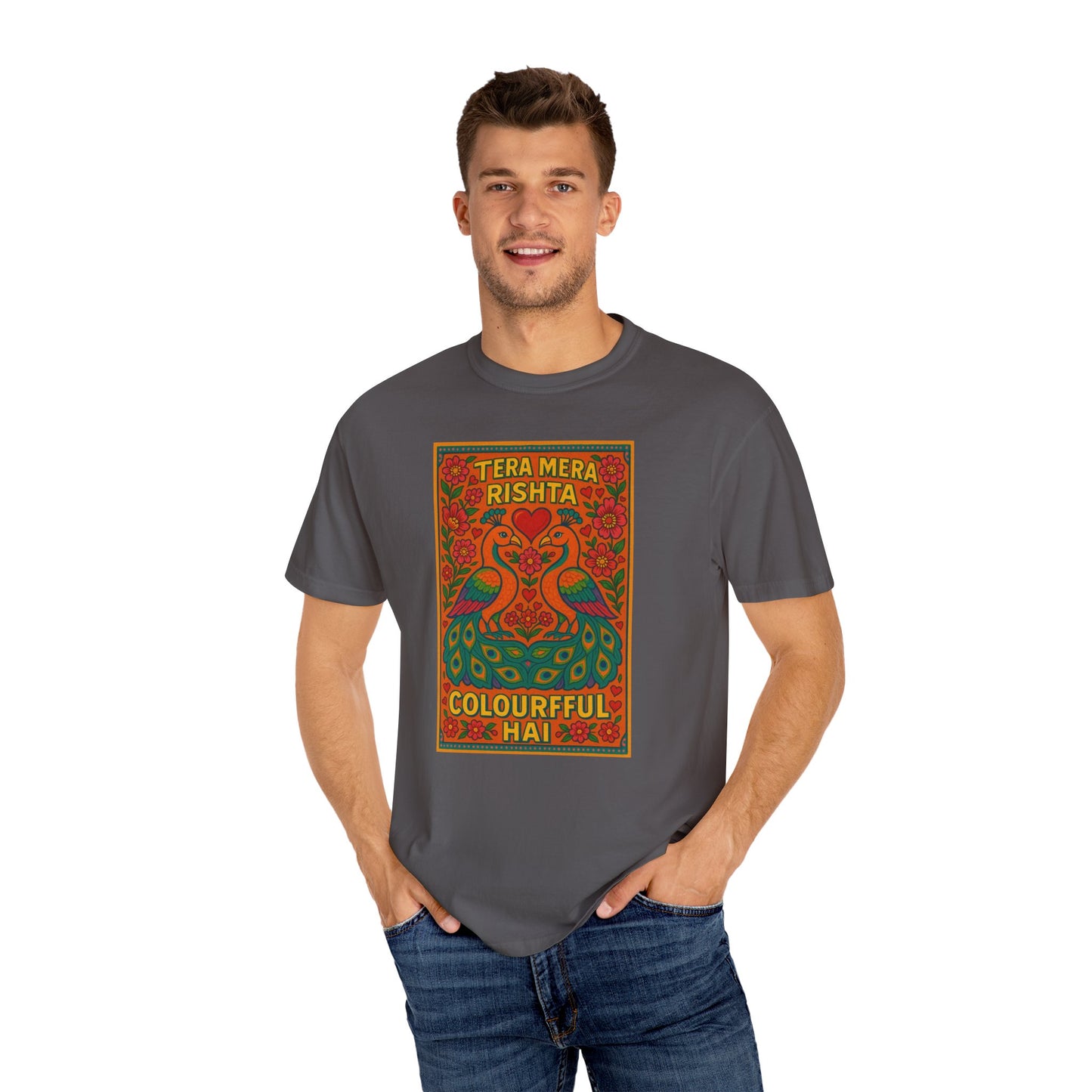 Tera Mera Rishta T-Shirt, Unisex Graphic Tee, Casual Wear, Festive Gift, Ethnic Design, Summer Top