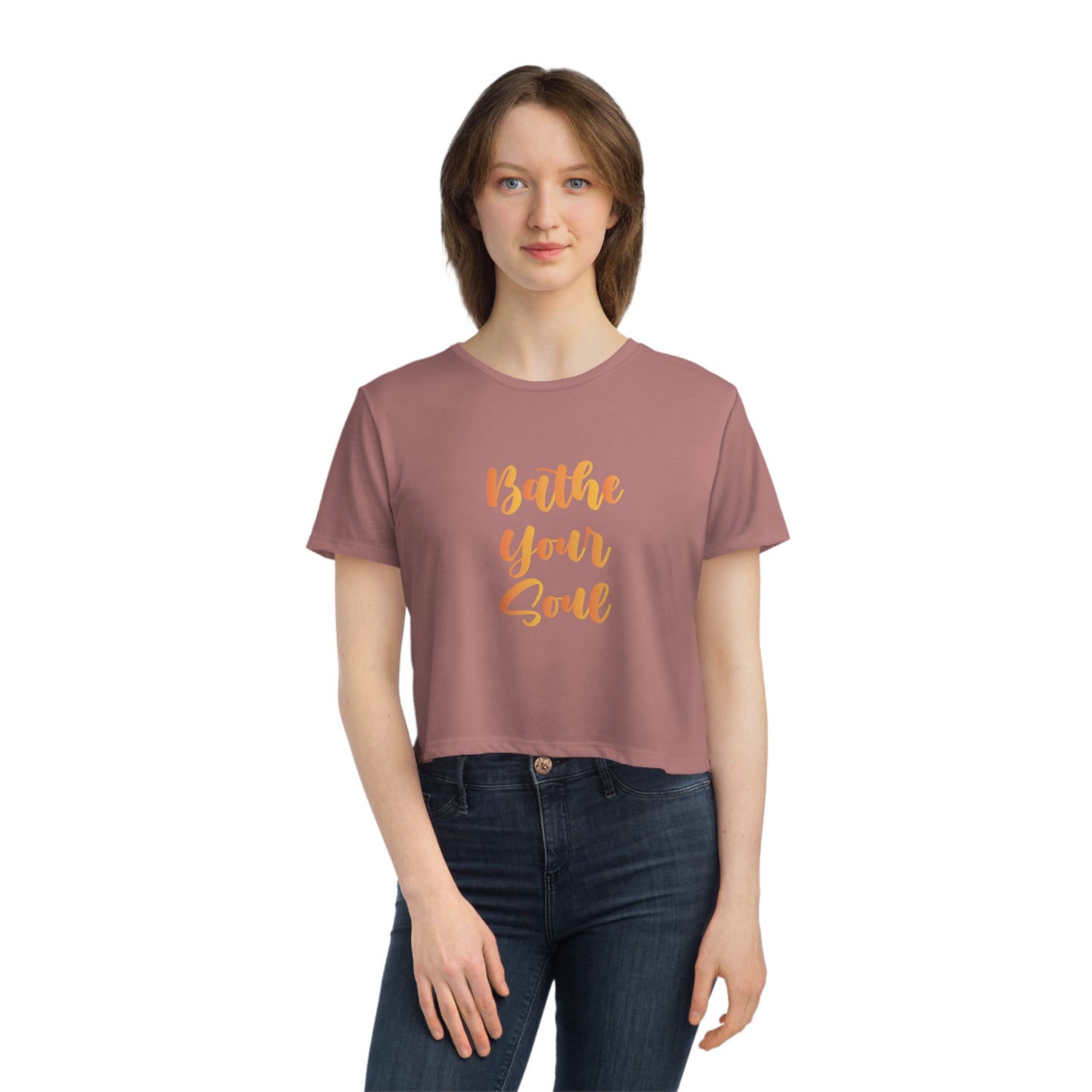 Bathe your soul Women's Flowy Cropped Tee