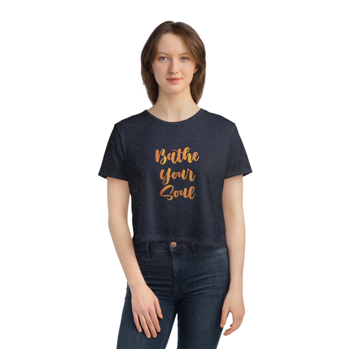 Bathe your soul Women's Flowy Cropped Tee