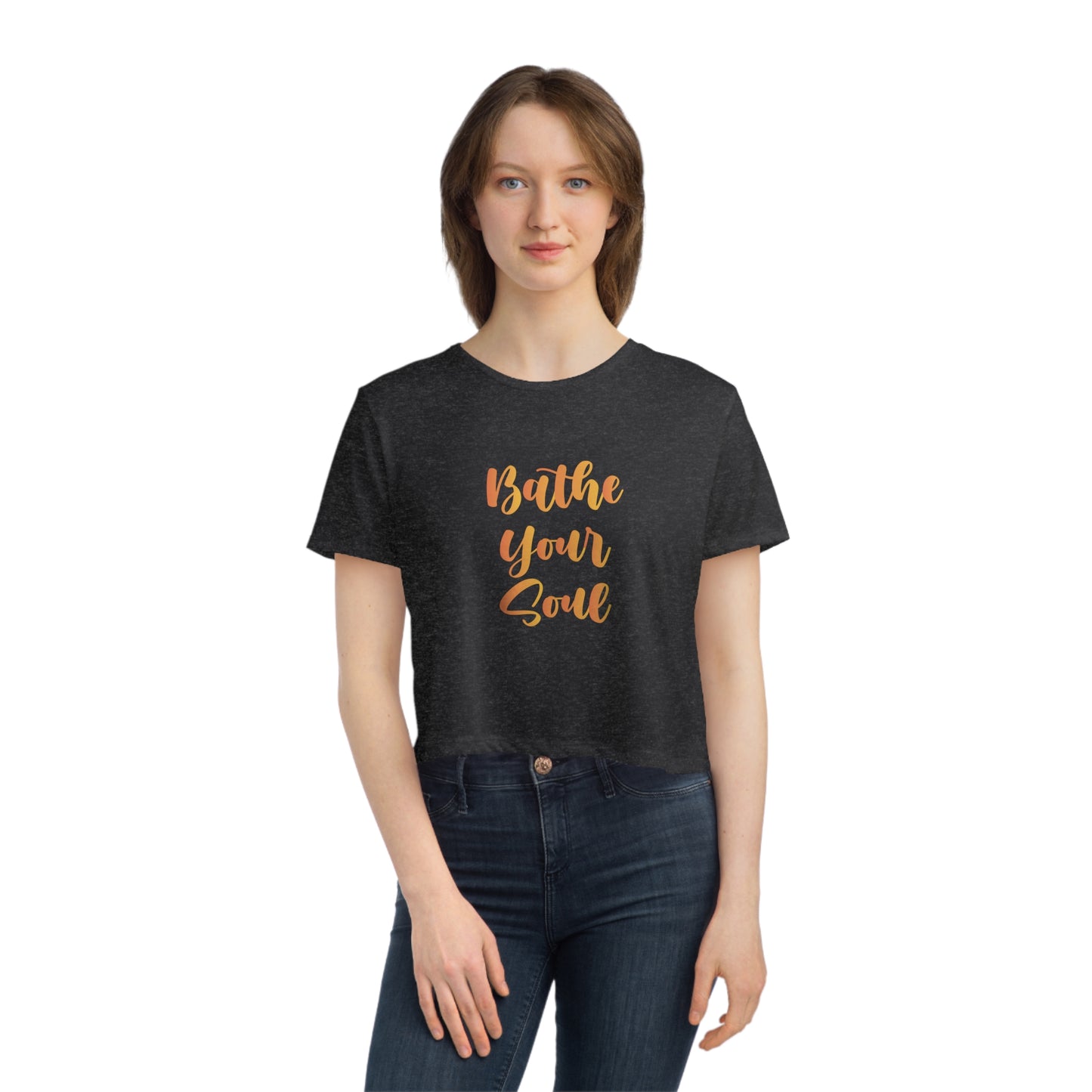 Bathe your soul Women's Flowy Cropped Tee