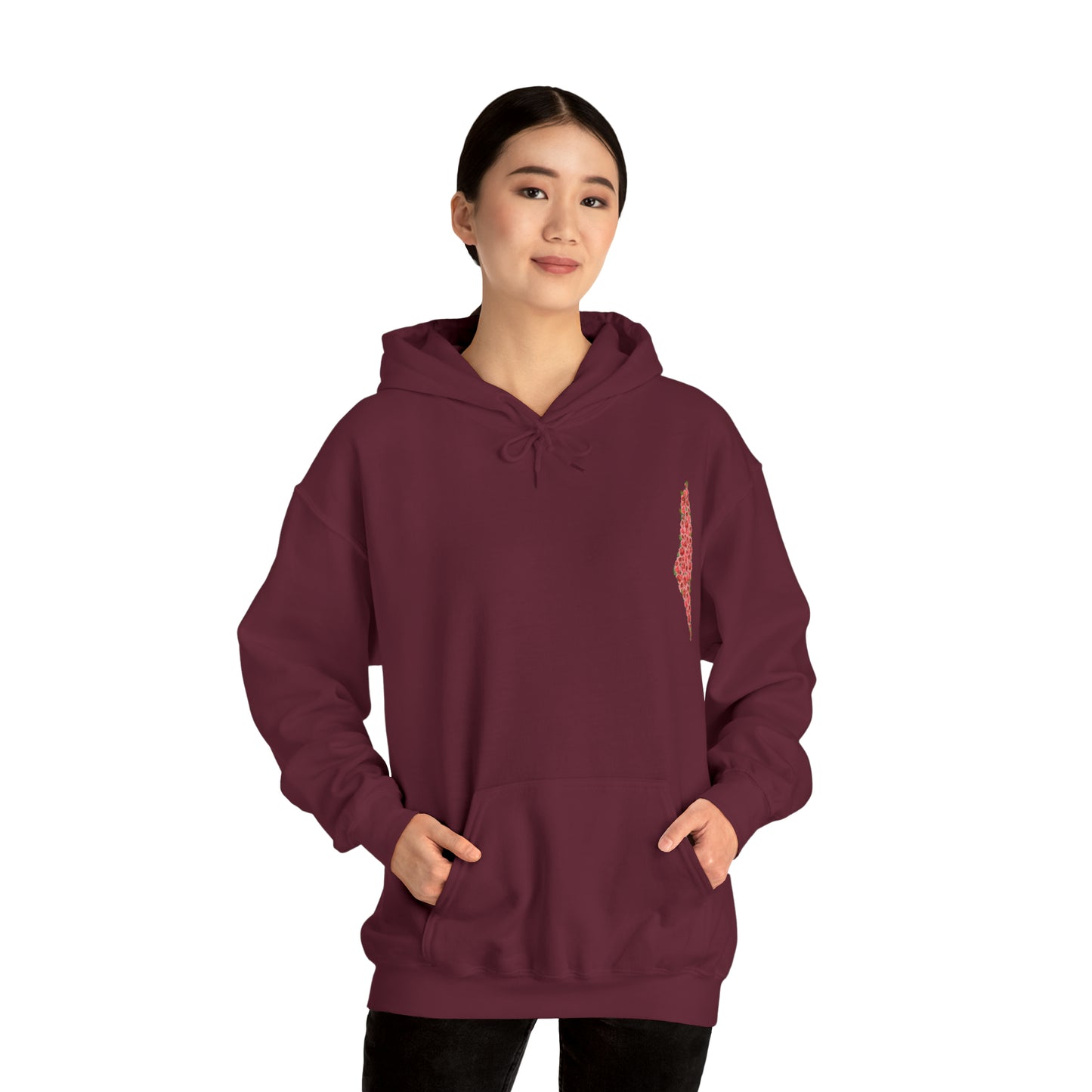 Heavy Blend™ Hooded Sweatshirt palestine floral womens design
