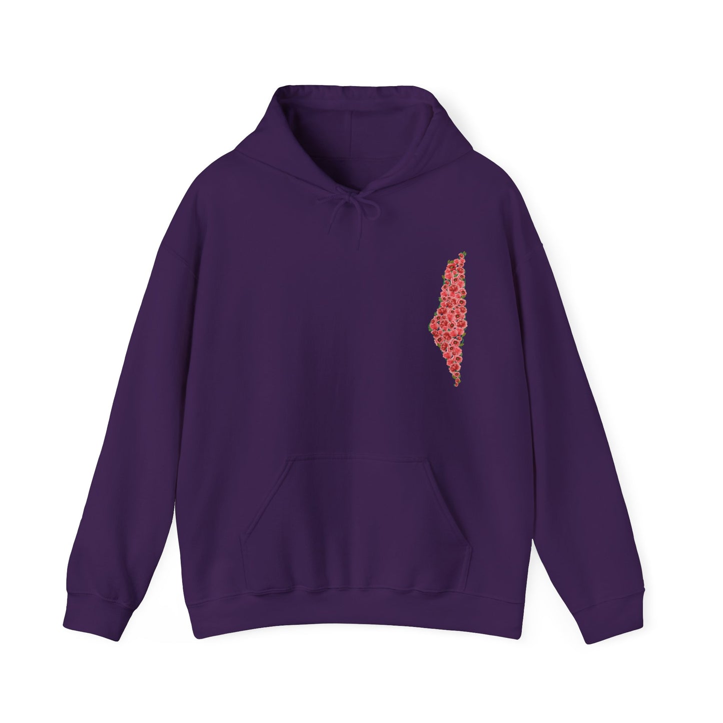 Palestine Floral Heavy Blend Hooded Sweatshirt