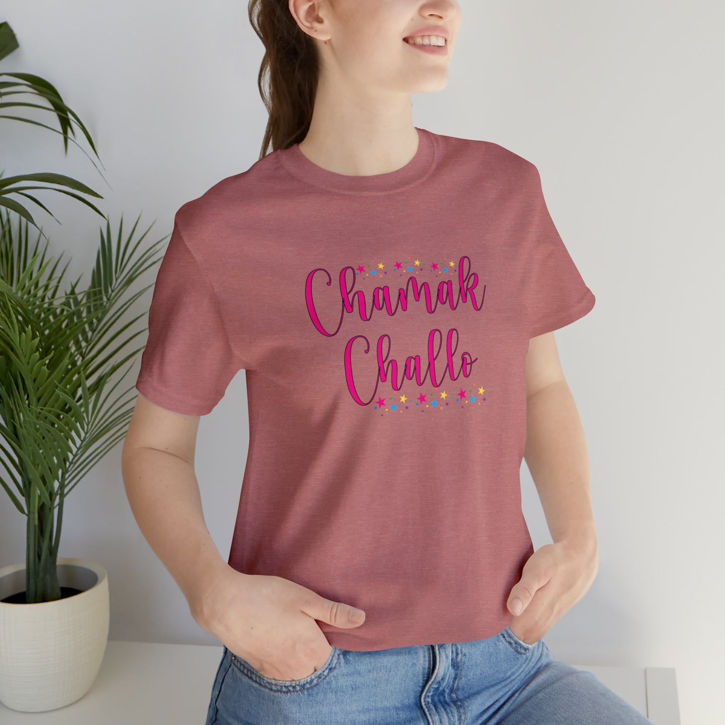 Chamak challo Jersey Short Sleeve Tee