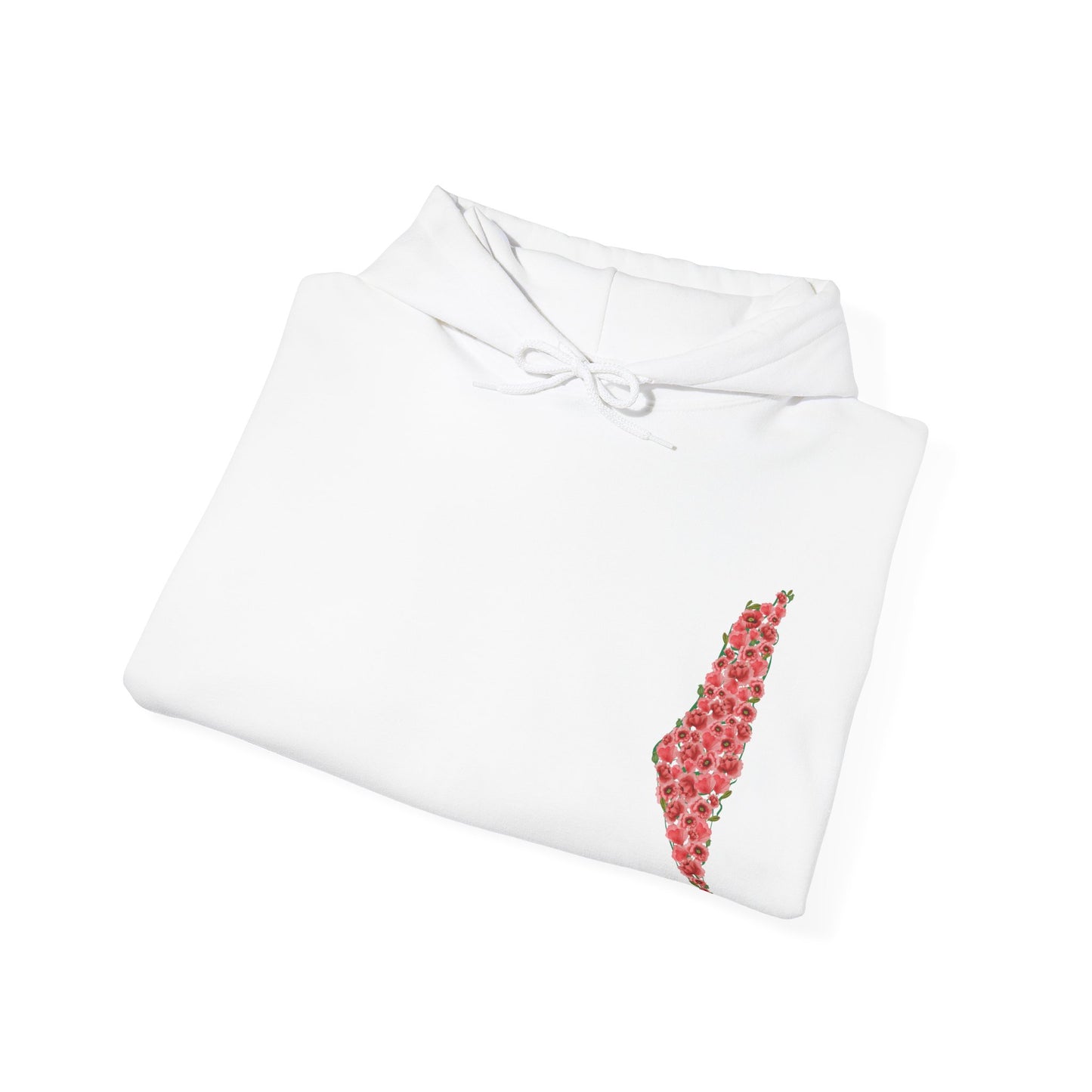 Palestine Floral Heavy Blend Hooded Sweatshirt
