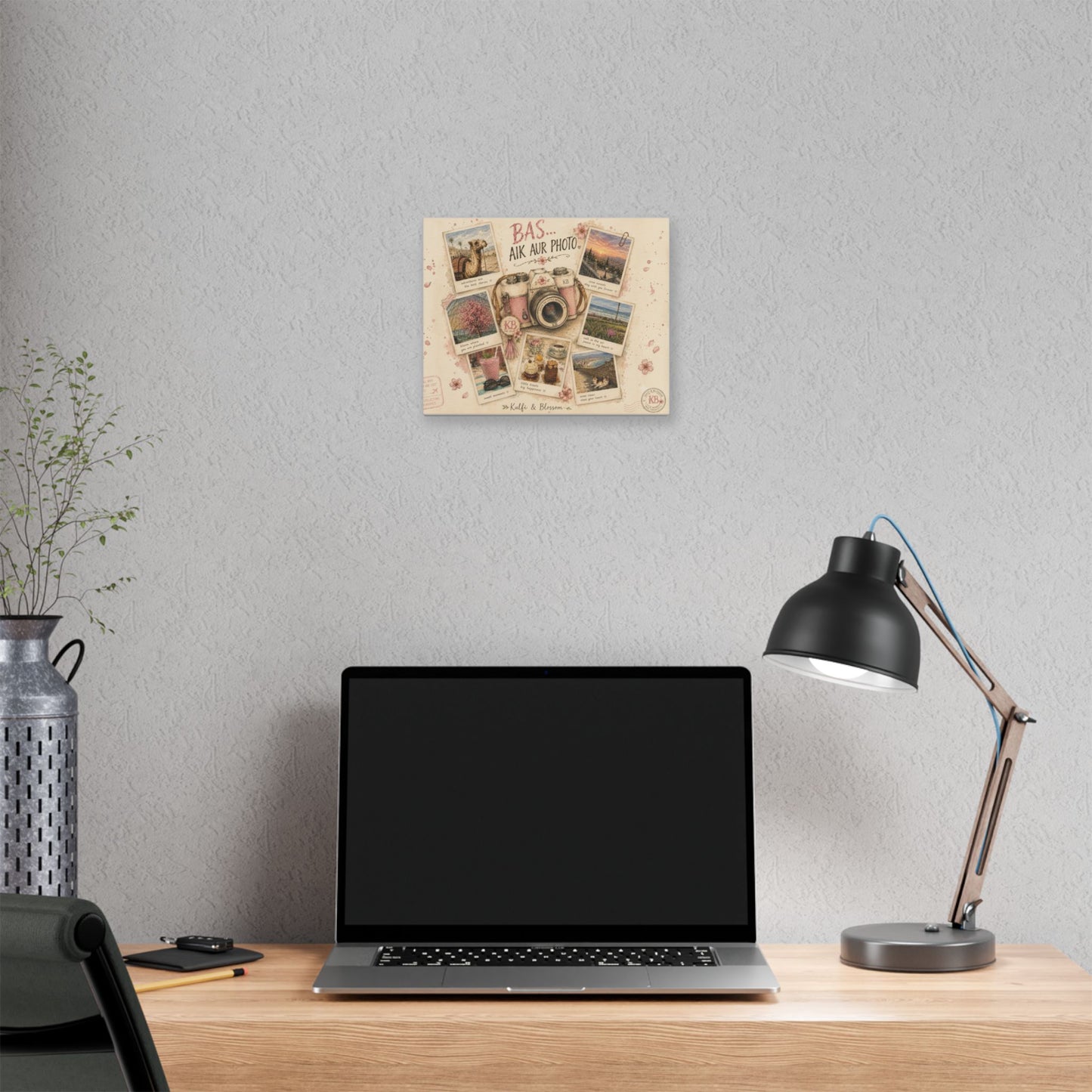 Wall Art Canvas - "Bas Aik Aur Photo" Travel Polaroid Collage