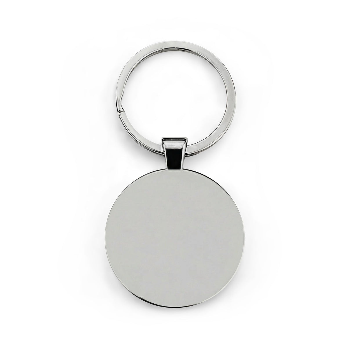 Round Stainless Steel Keychain – Vintage Cafe Photo Keyring