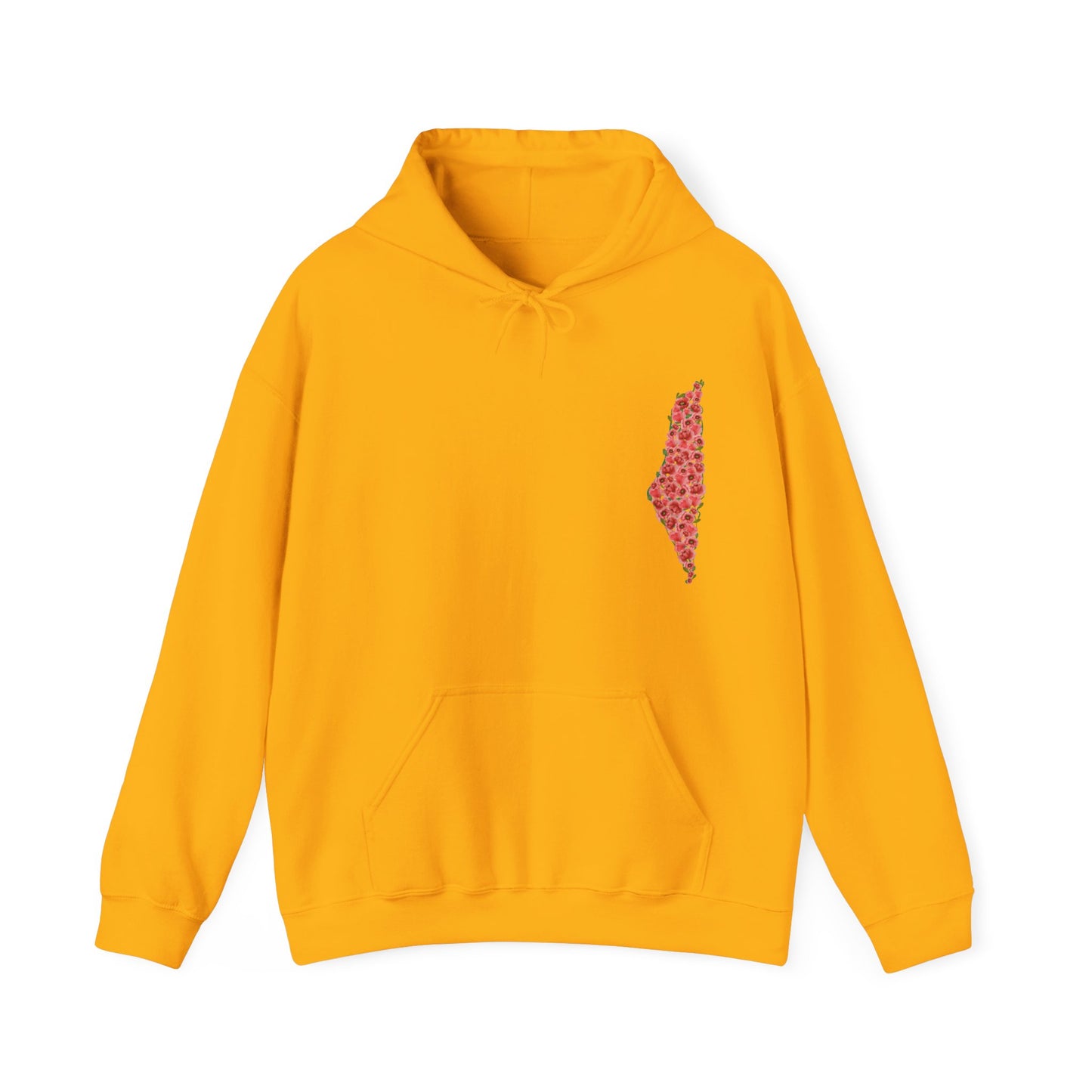 Palestine Floral Heavy Blend Hooded Sweatshirt