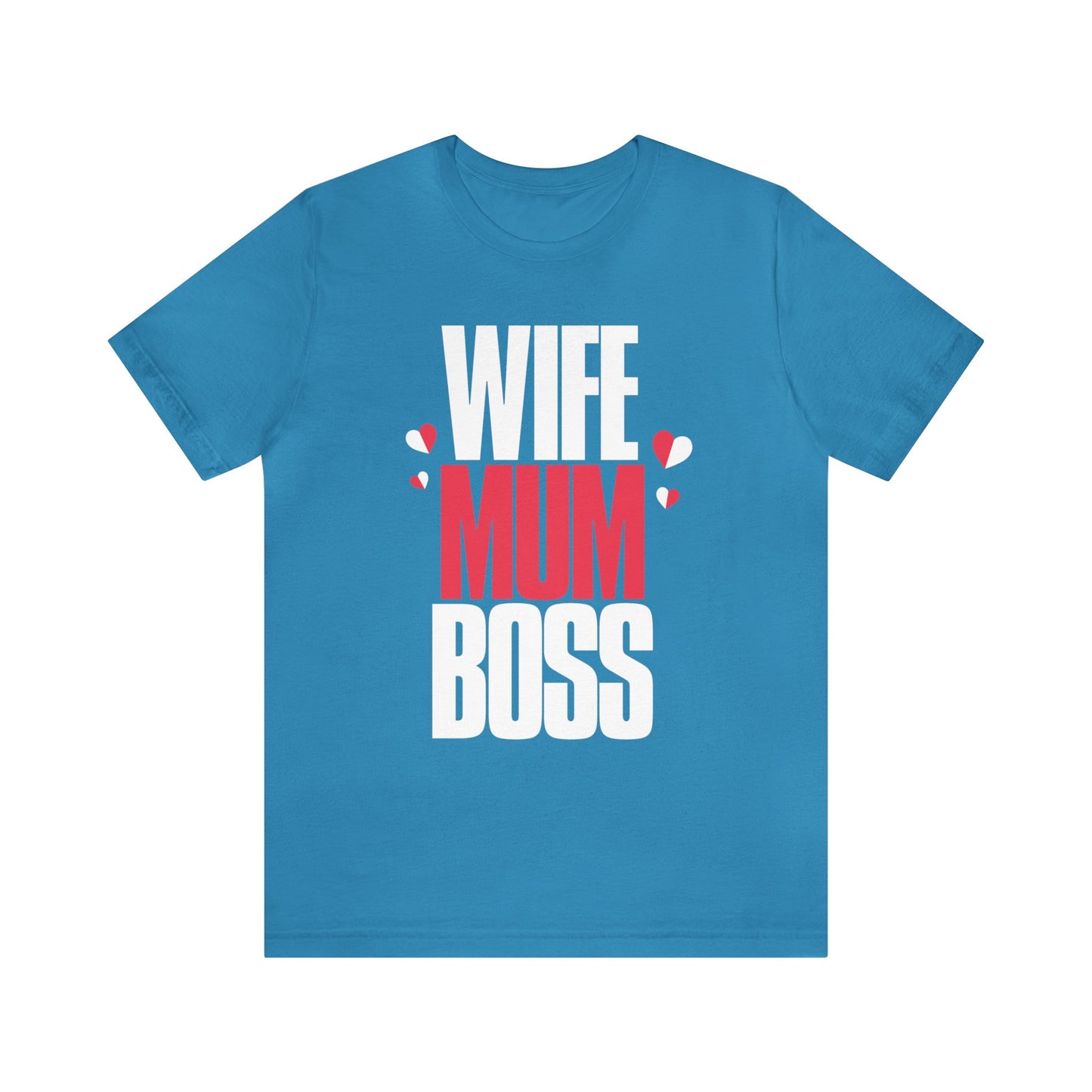 Wife mum boss Jersey Short Sleeve Tee