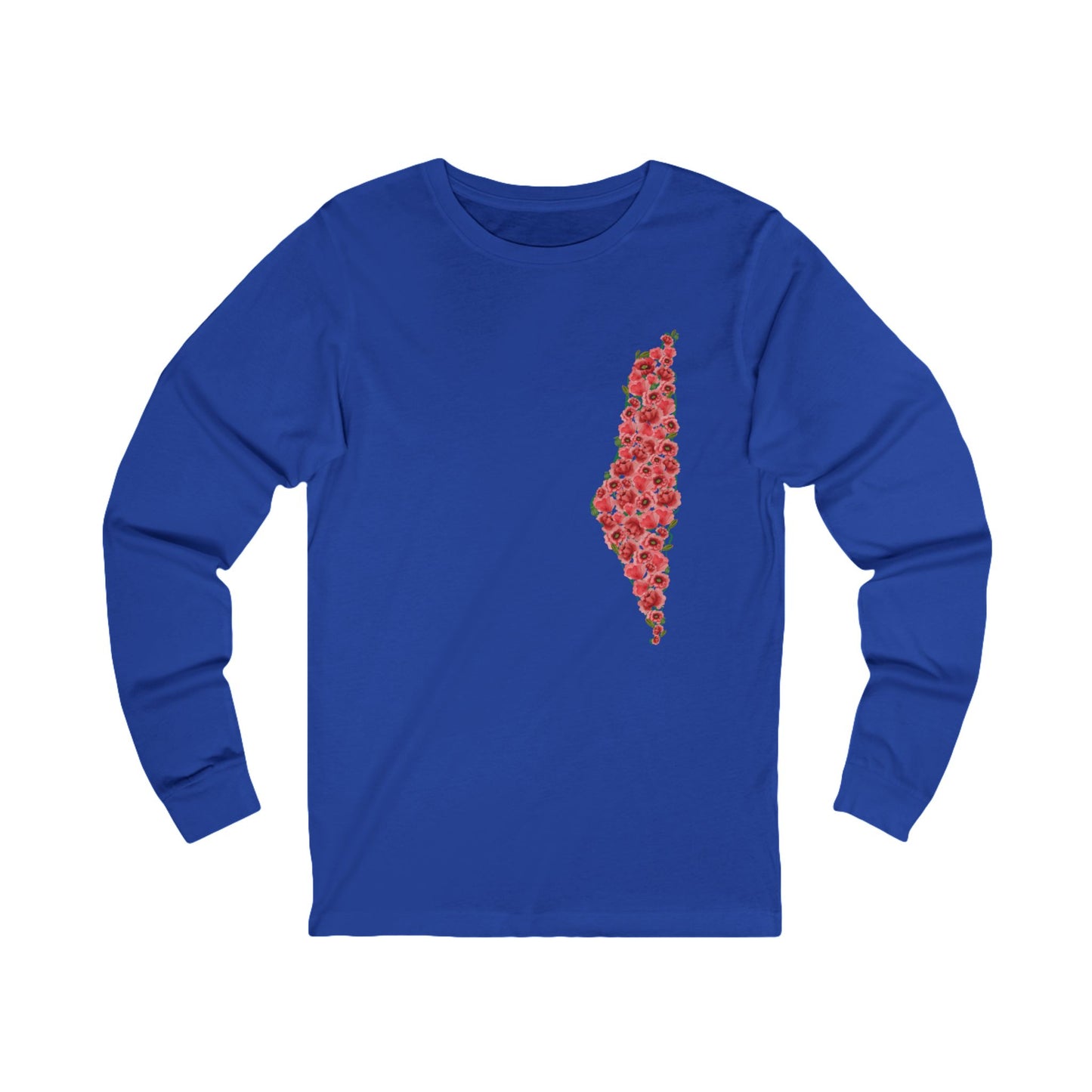 Palestine Floral Long Sleeve Tee
